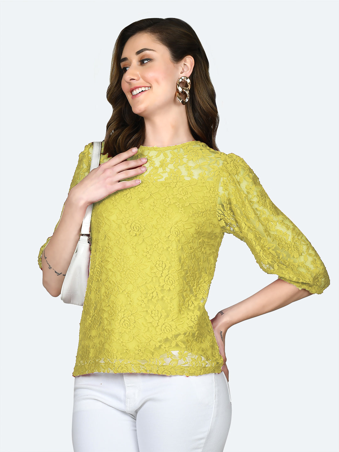 Yellow-Lace-Round-Neck-Top-VT05062_113-Yellow-3