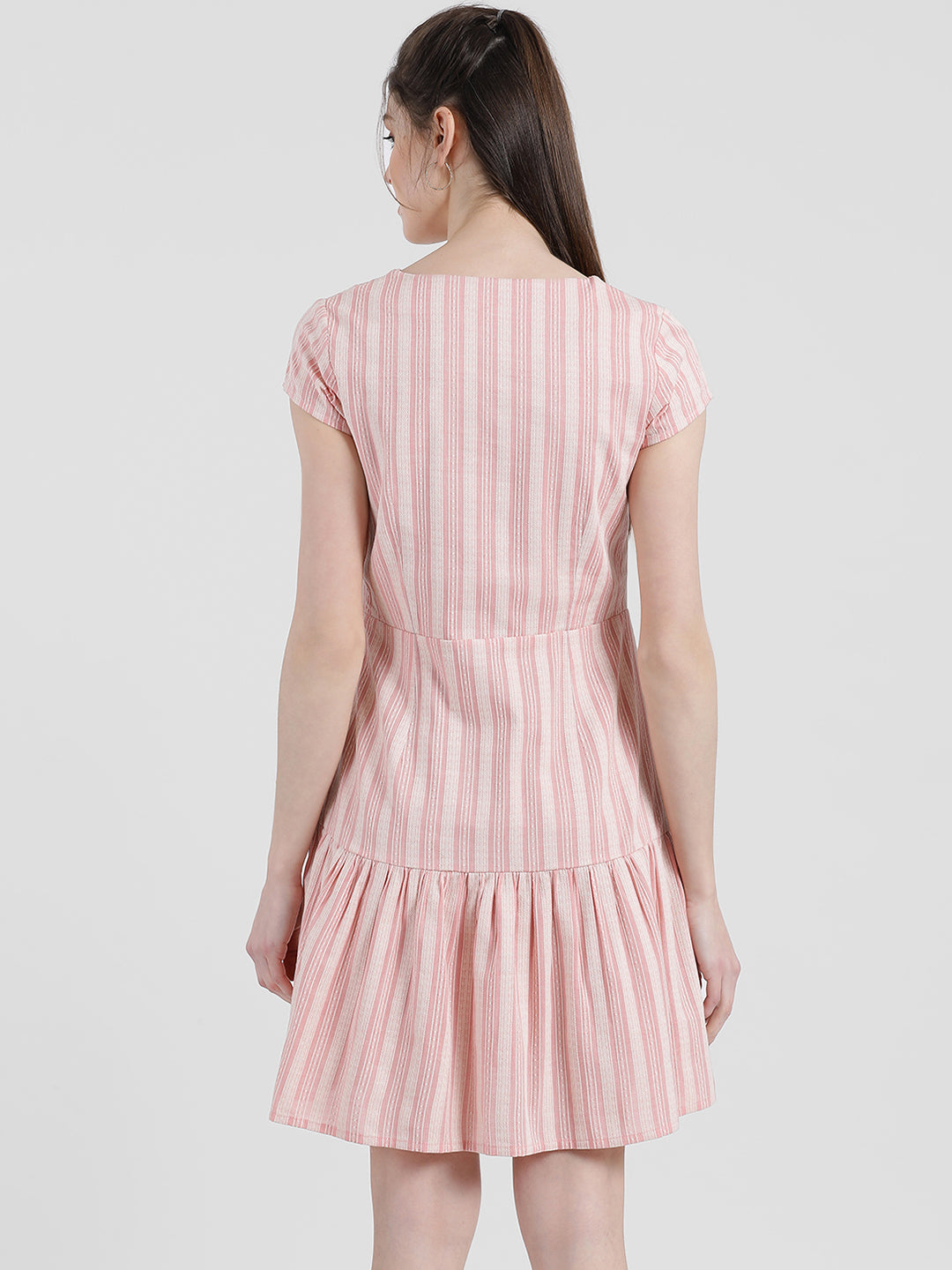 Zink London Women's Striped Peplum Dress