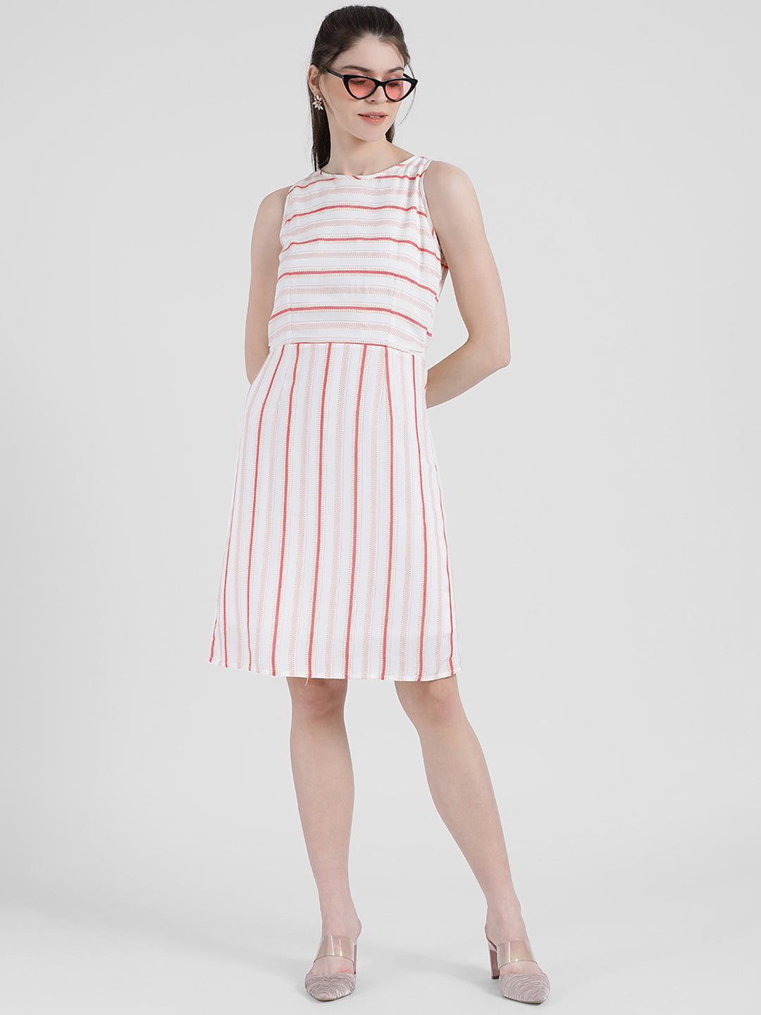 Striped Sheath Dress