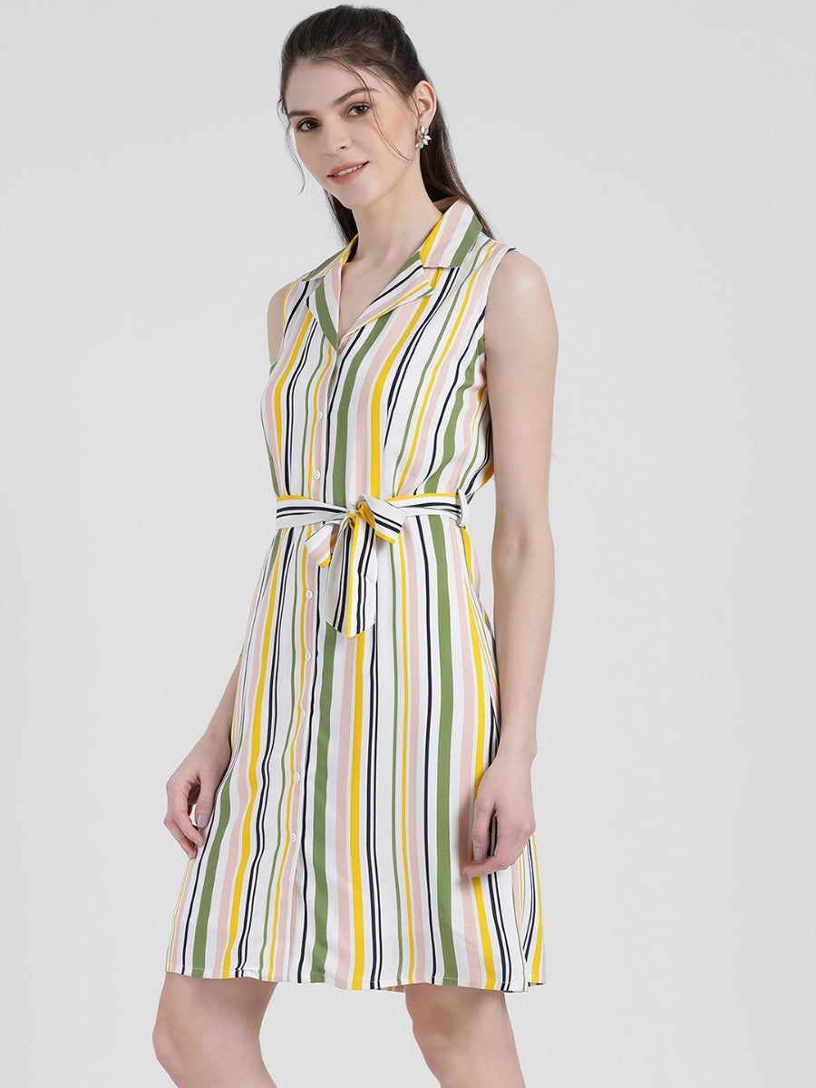 Striped Sheath Dress