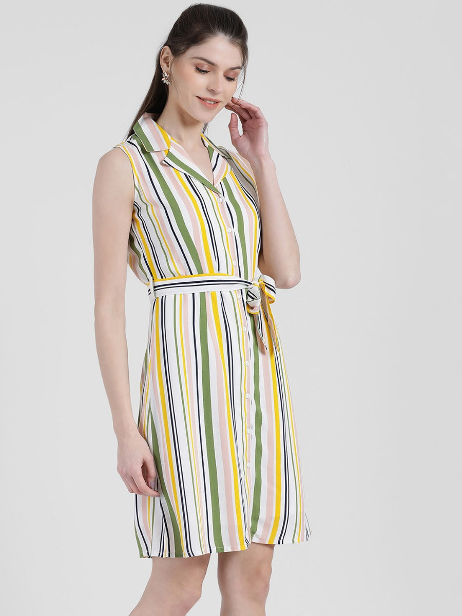 Striped Sheath Dress