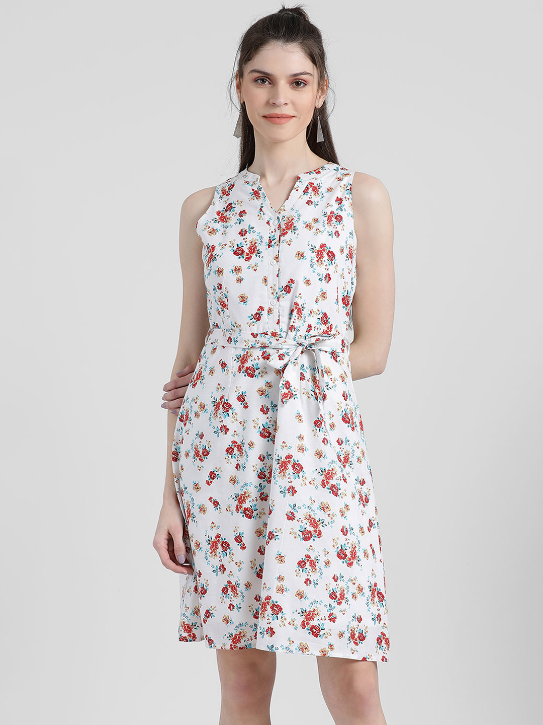 Printed Sheath Dress