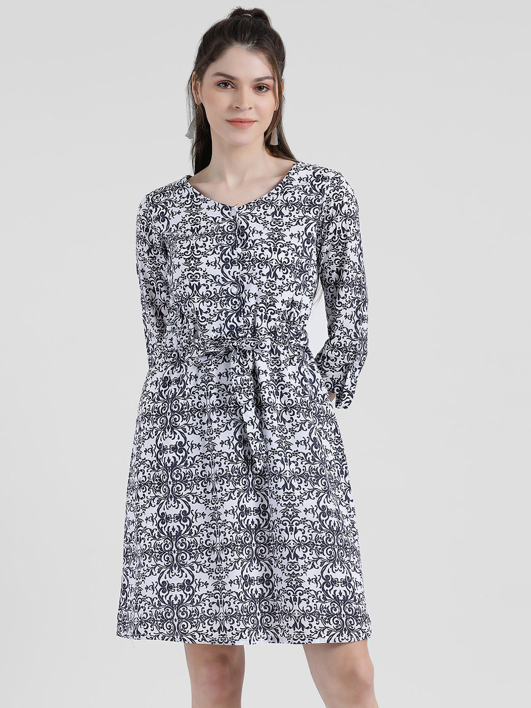 Printed Sheath Dress