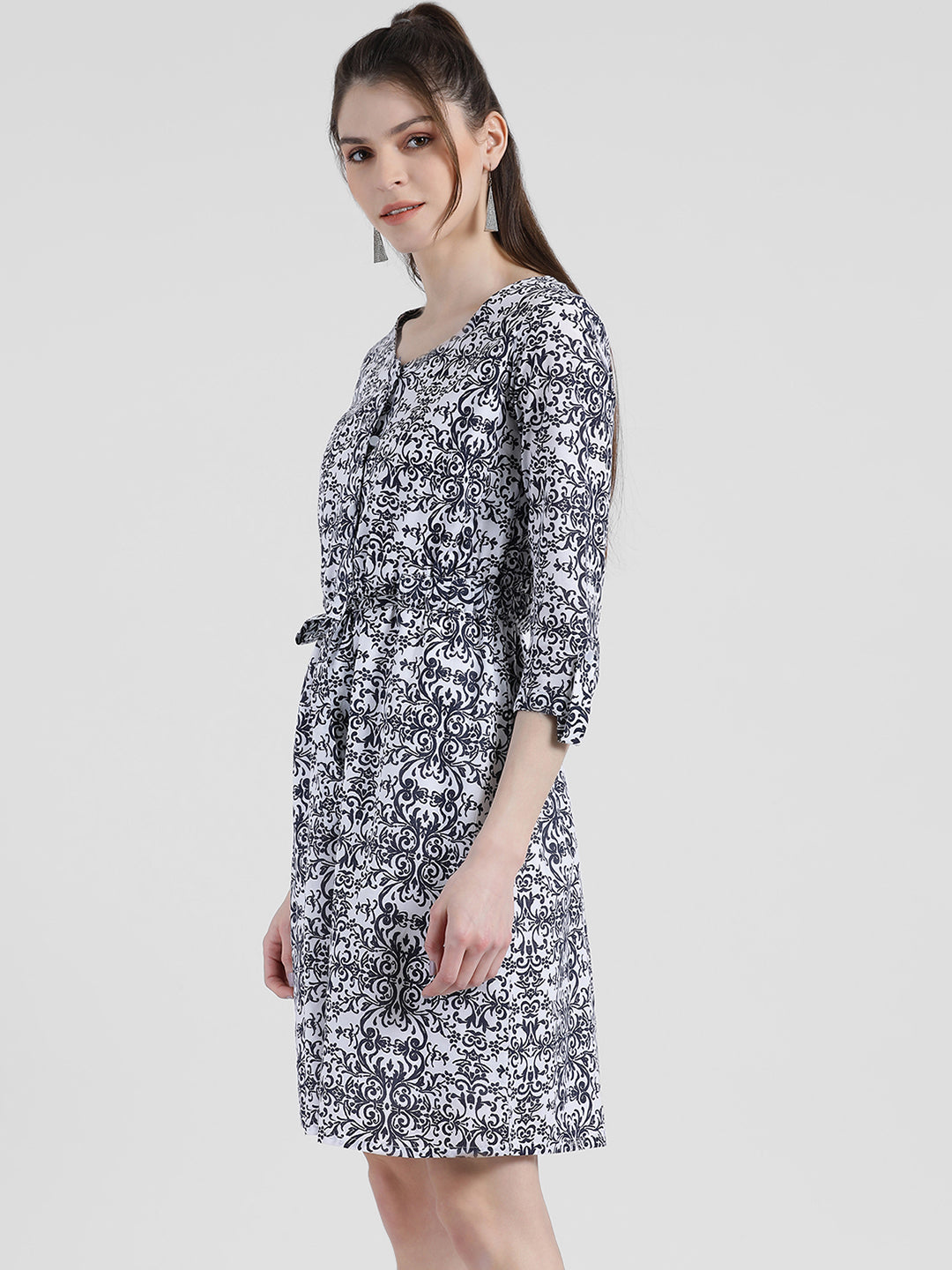 Printed Sheath Dress