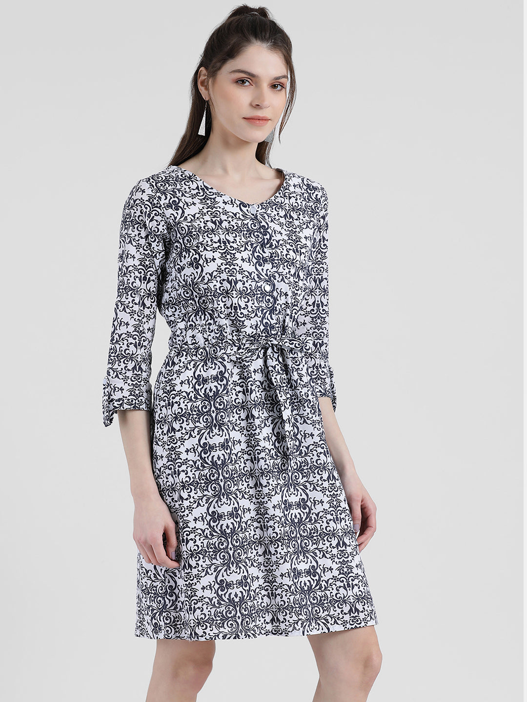 Printed Sheath Dress