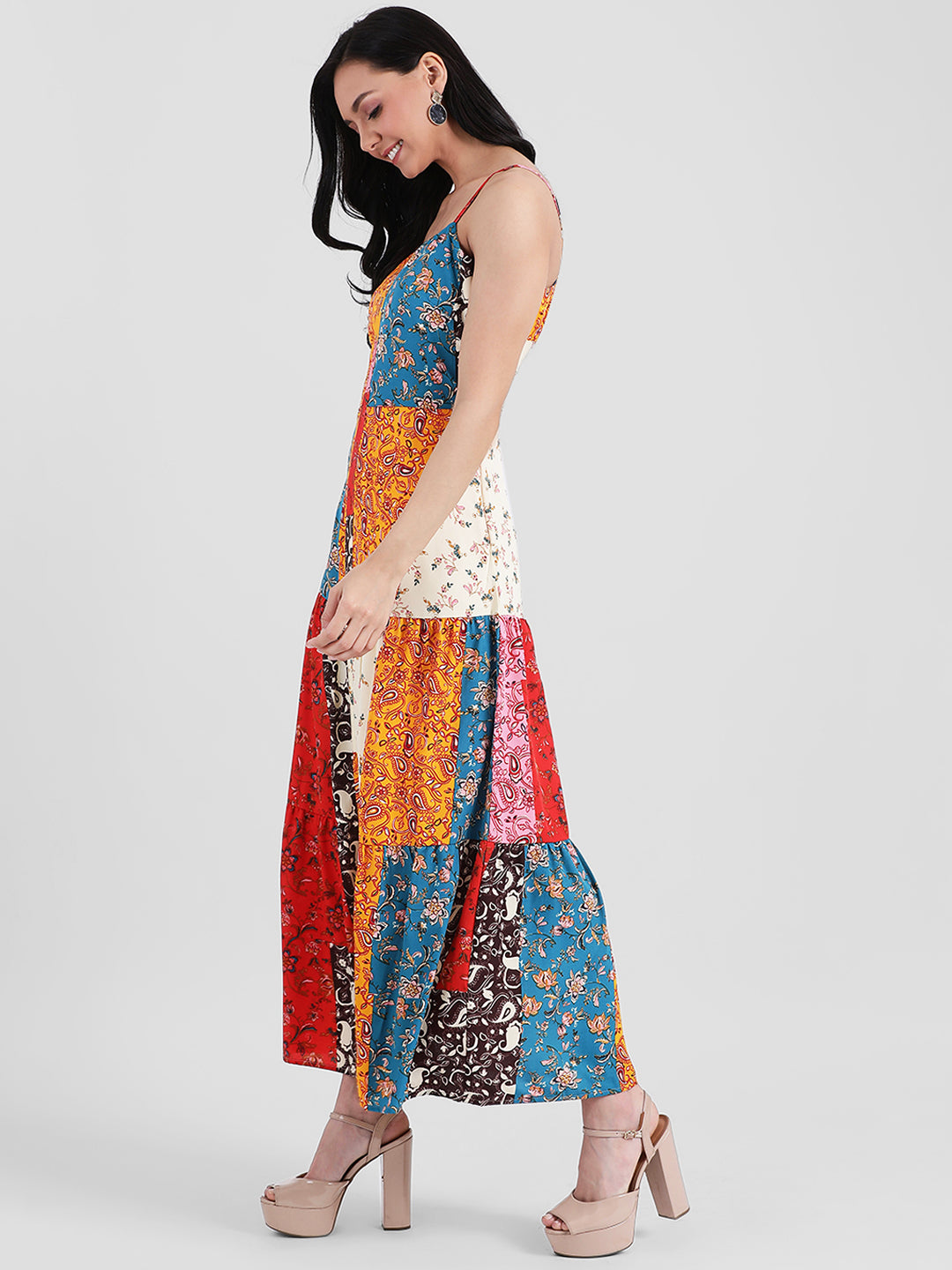 Multi Printed Maxi Dress