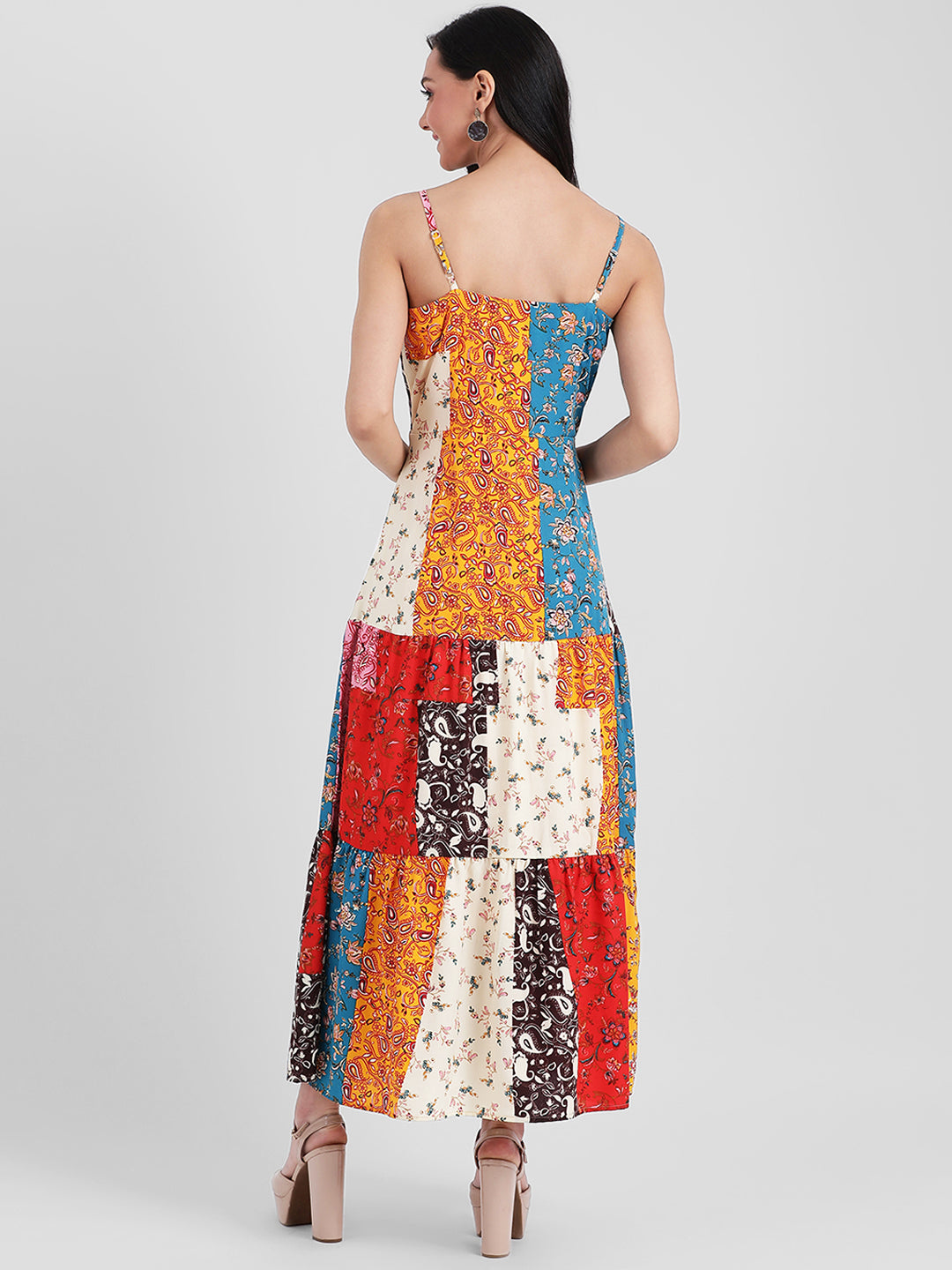 Multi Printed Maxi Dress