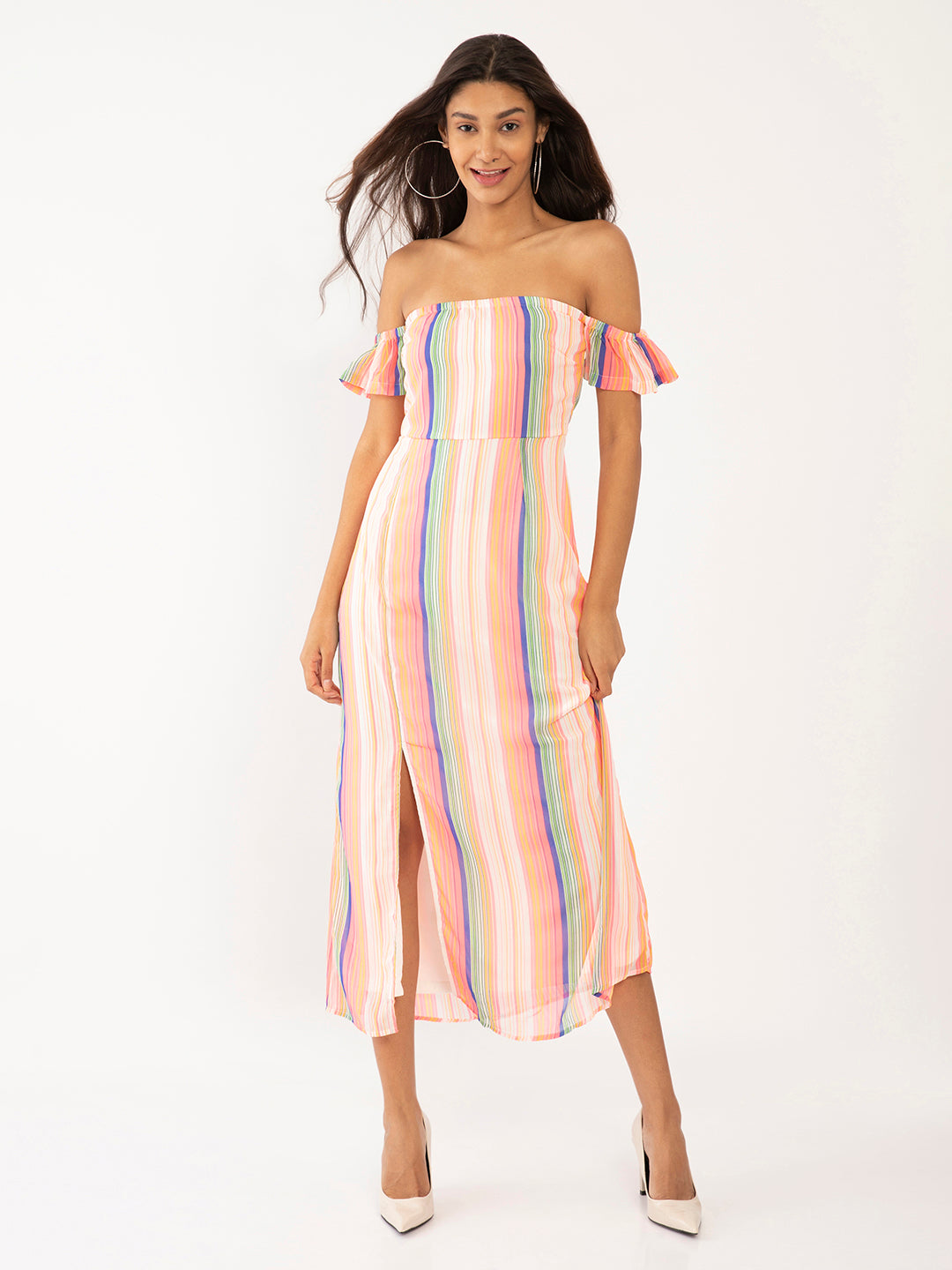 Multicolored Striped Maxi for Women