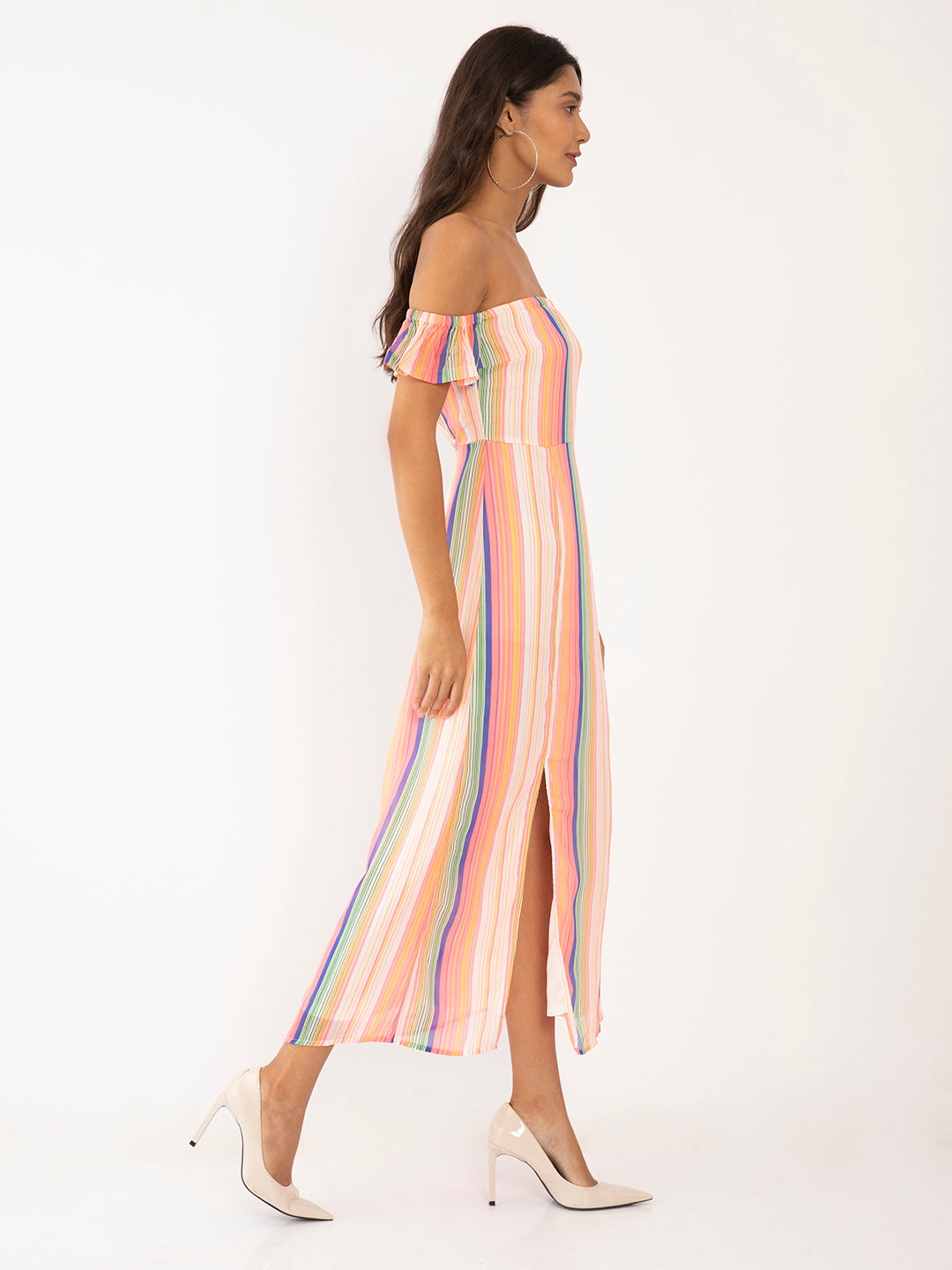 Multicolored Striped Maxi for Women