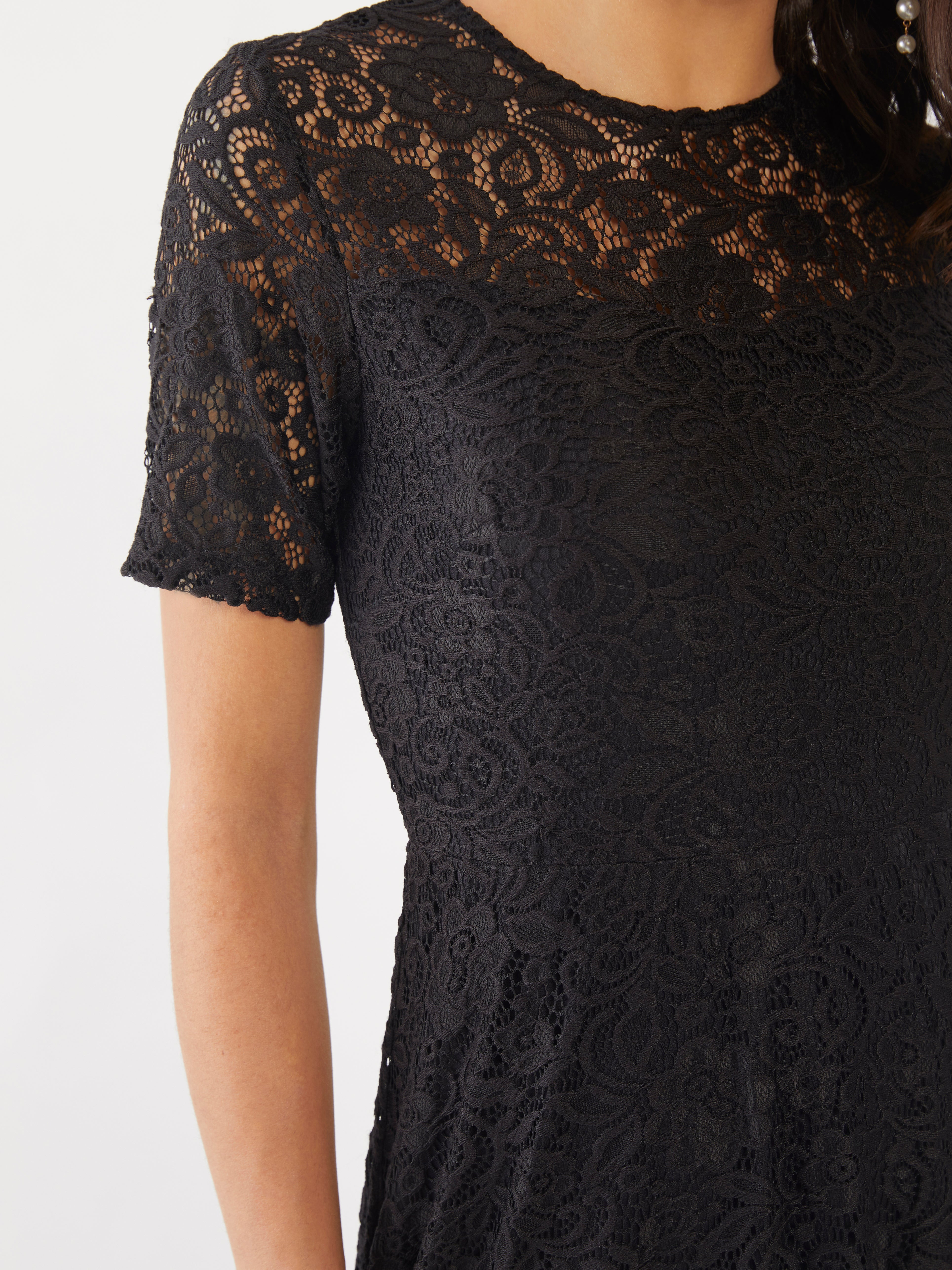 Black Lace Maxi Dress