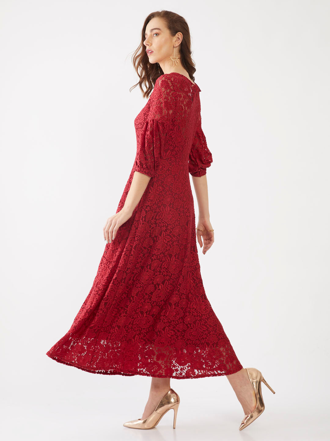 Red Lace Maxi