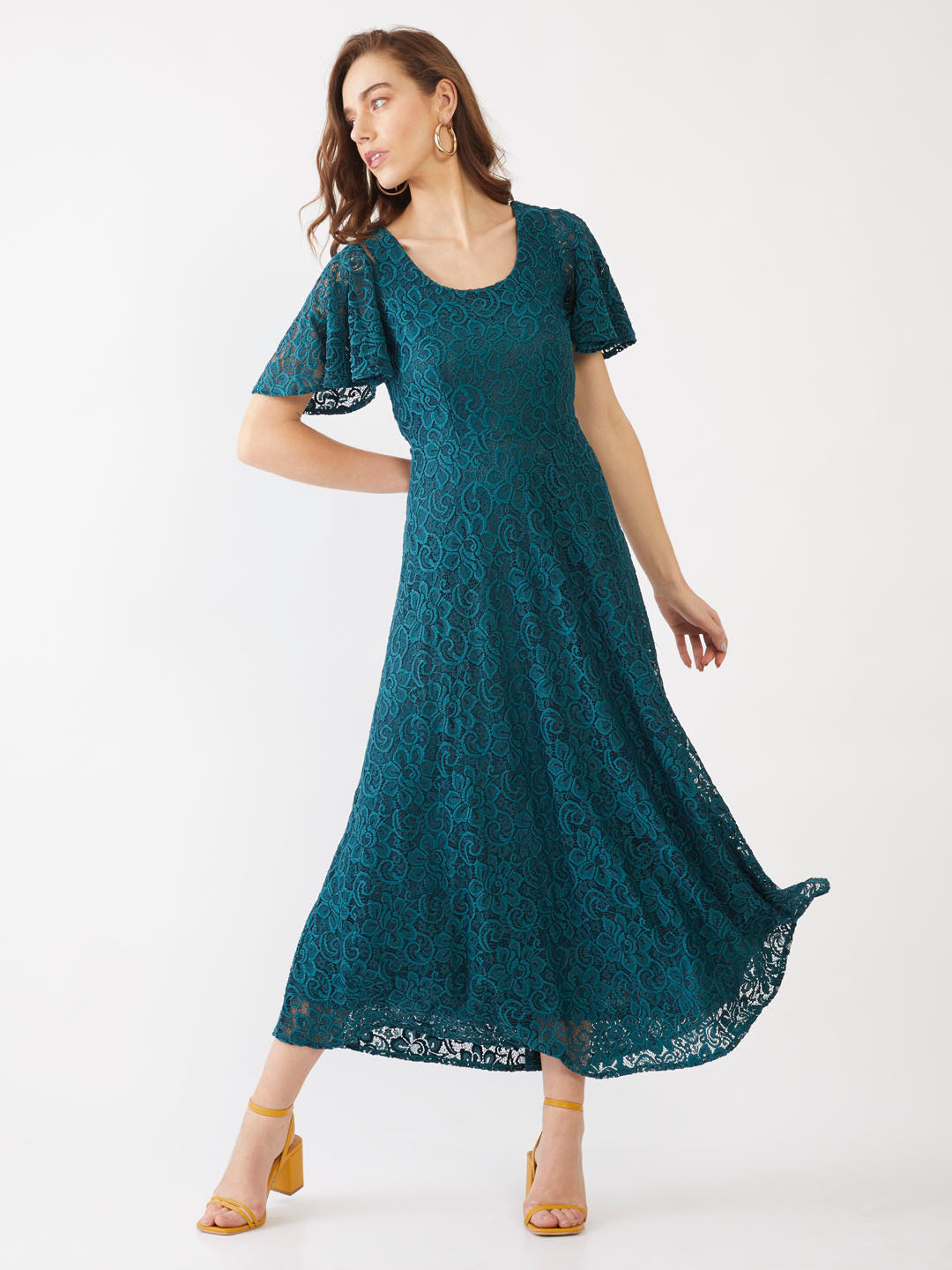 Green Lace Maxi