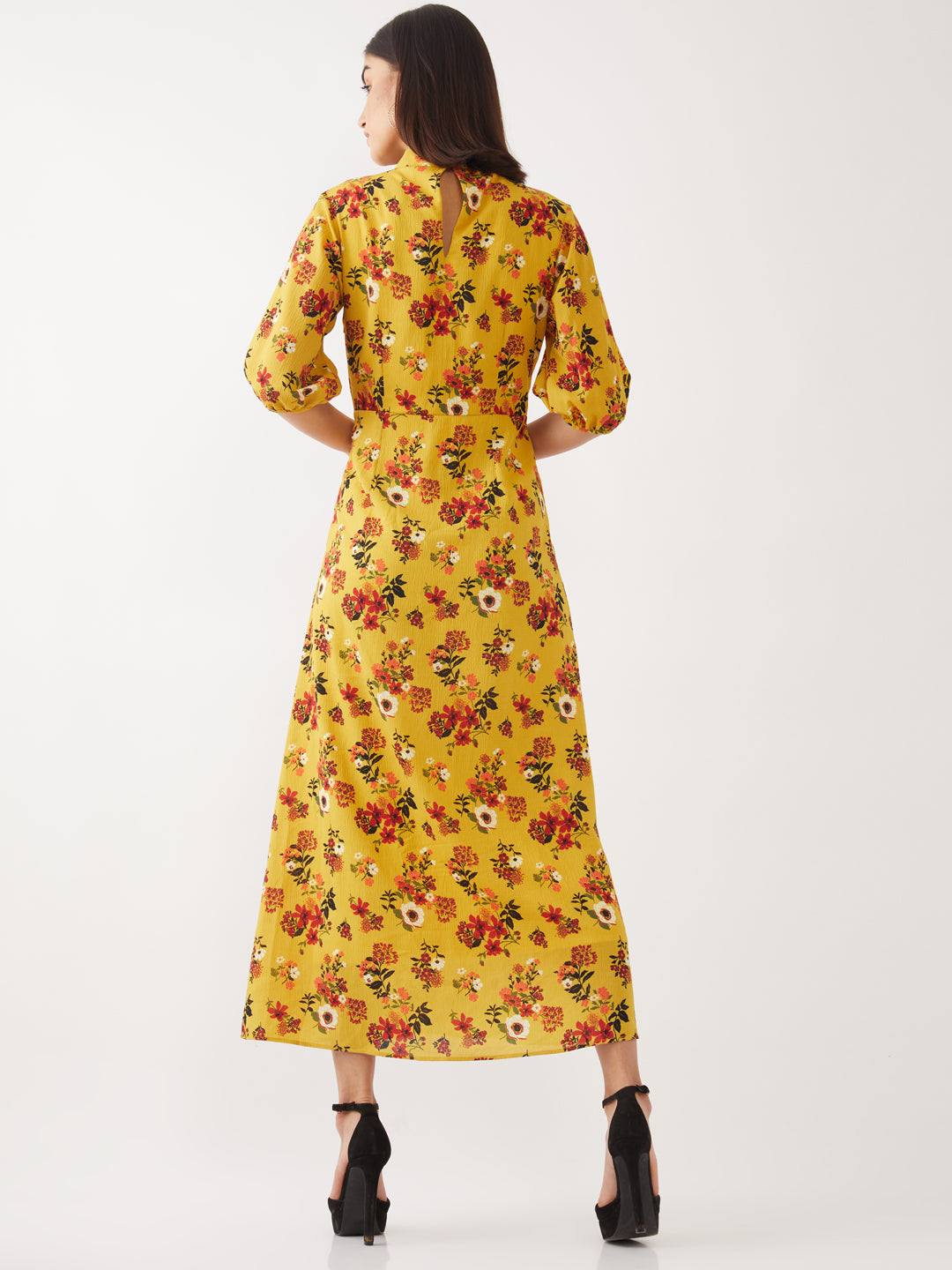 Yellow Printed Maxi