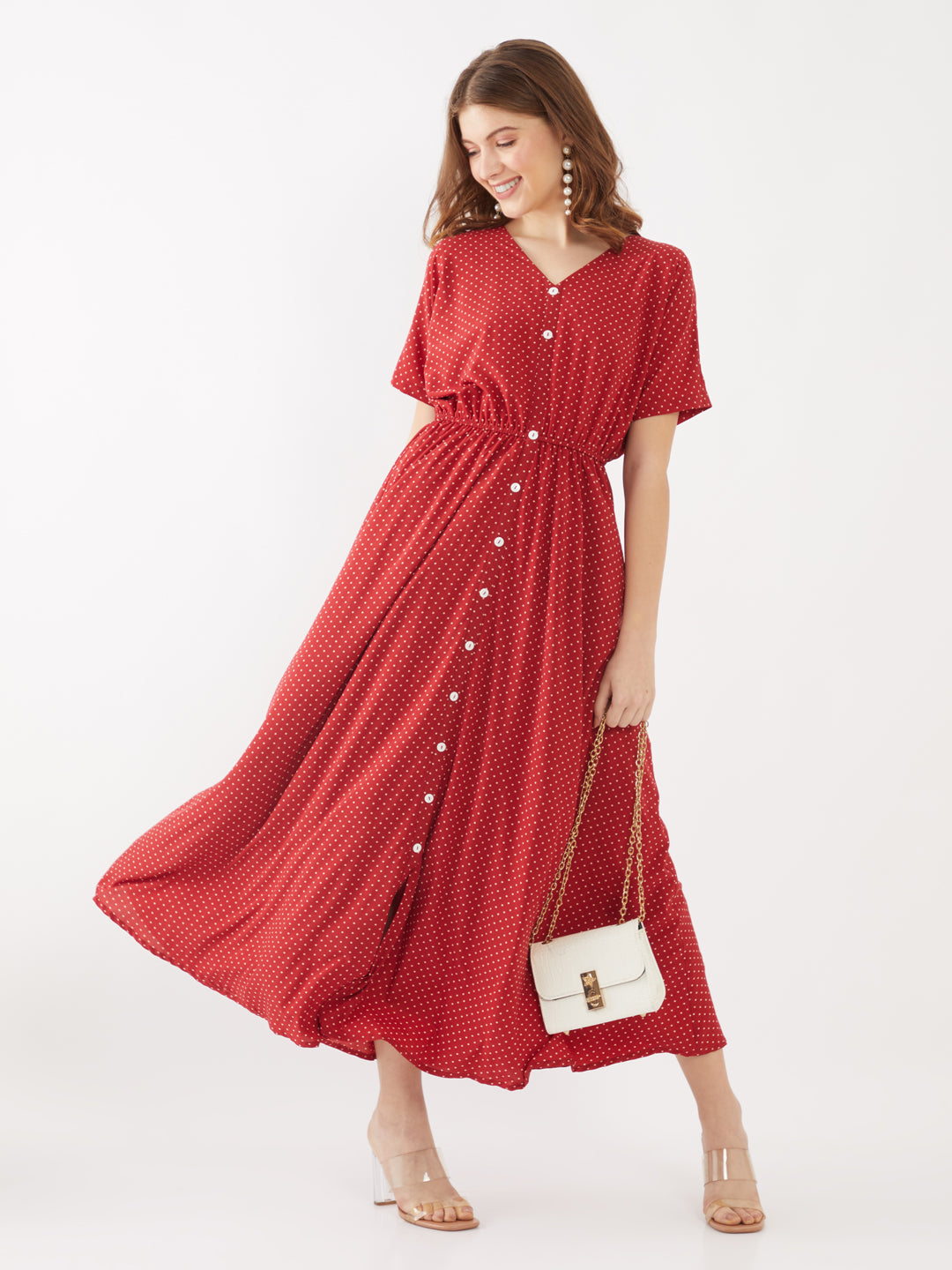 Red Polka Maxi