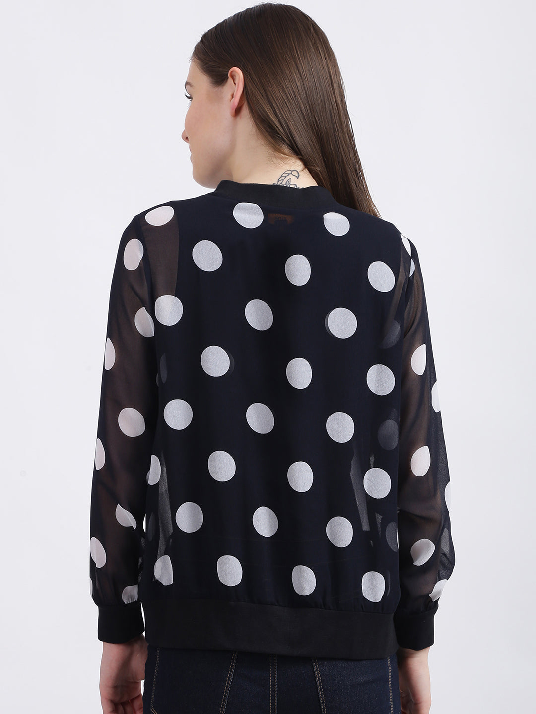 Black Polka Summer Jacket