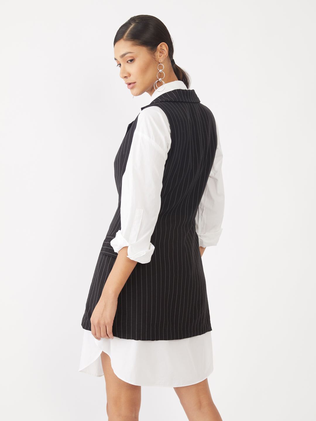 Black Striped Blazer