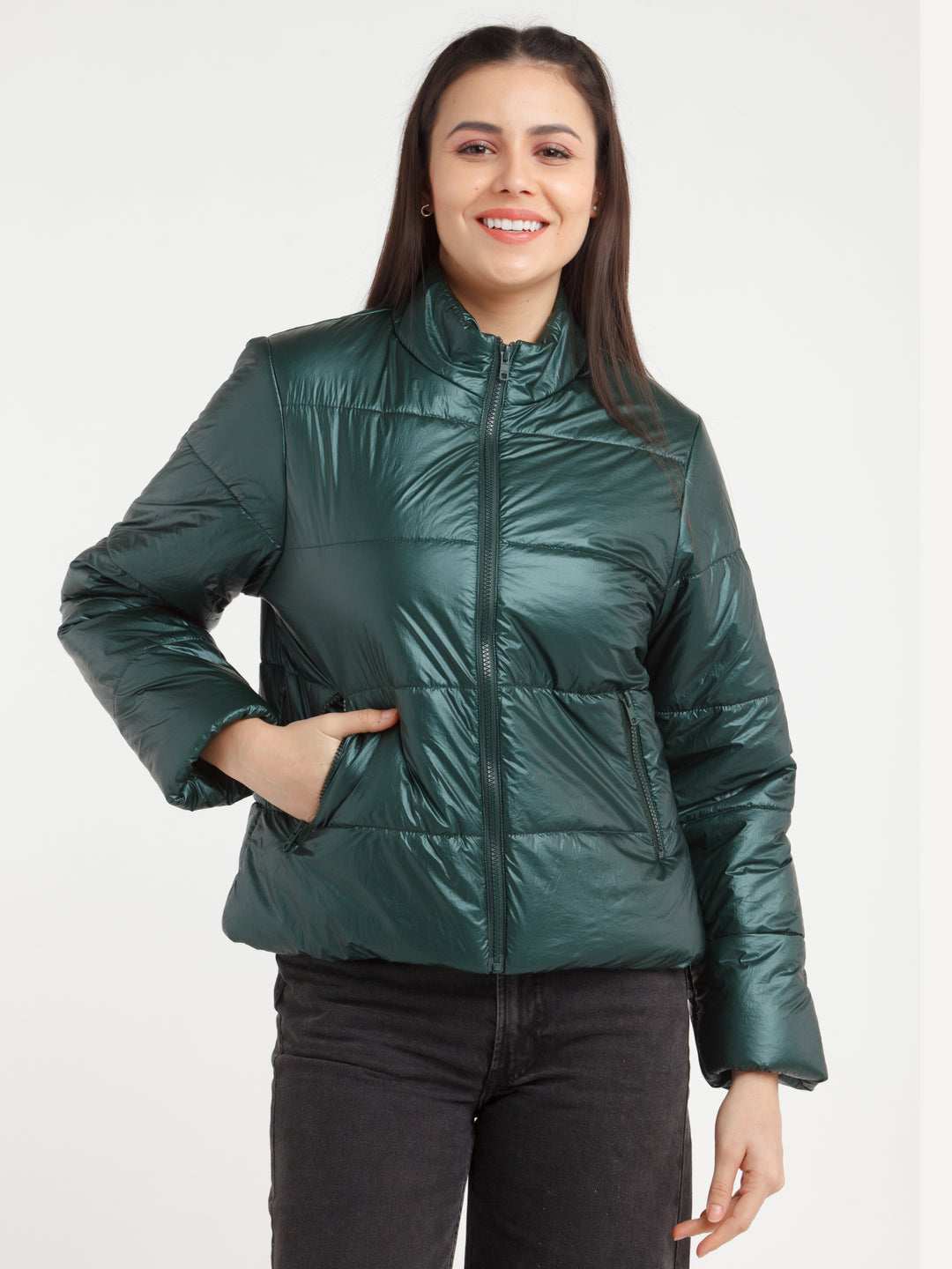 Green Solid Jacket