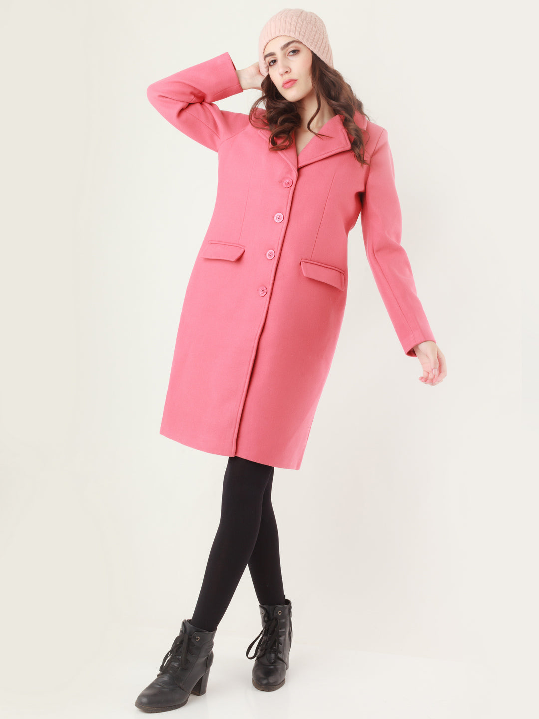 Pink Solid Coat