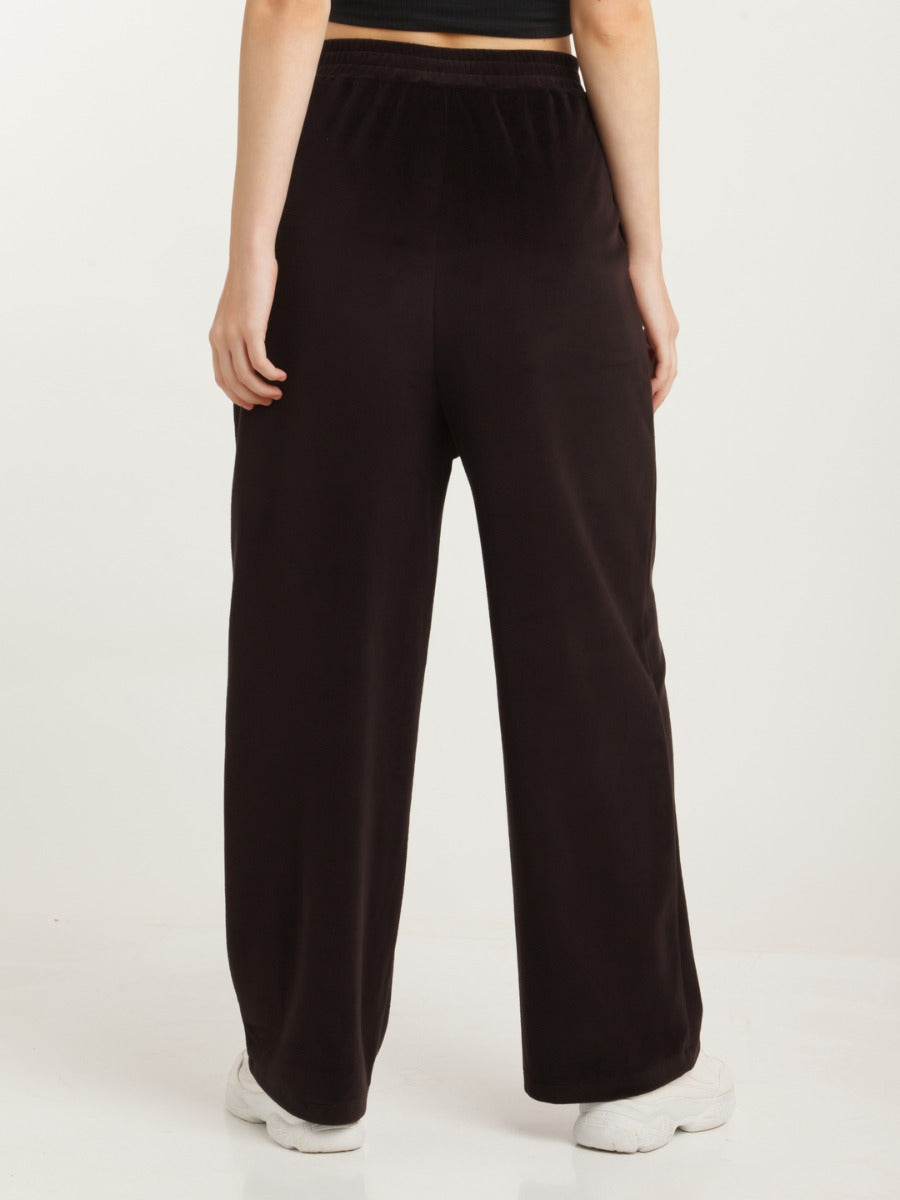 Black Solid Elasticated Trouser