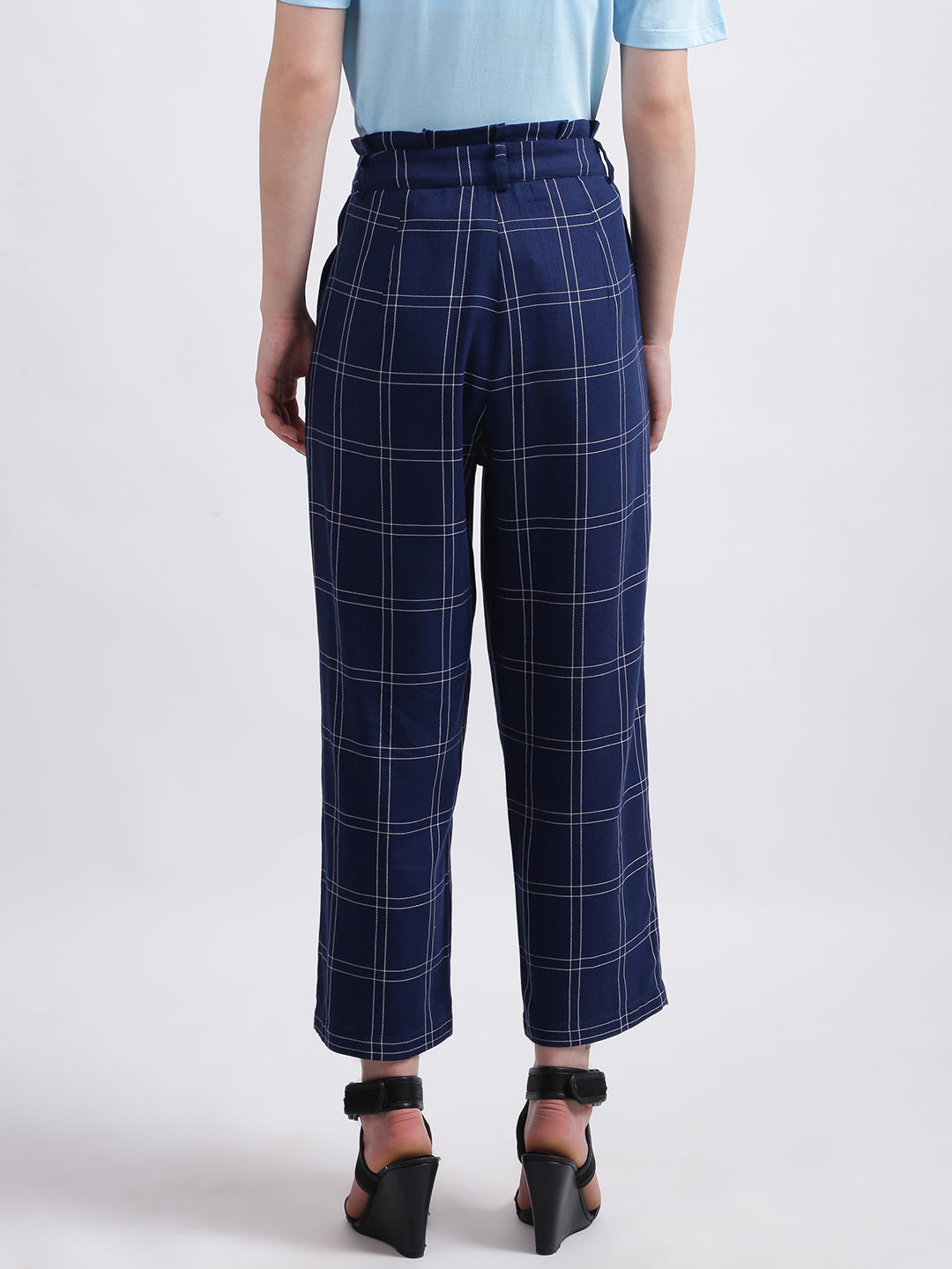 Blue Checked Trouser