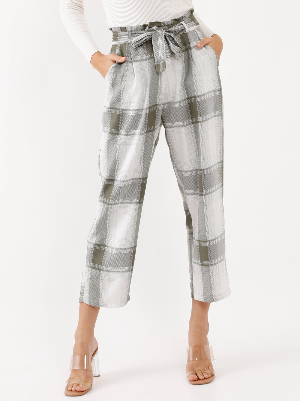 Green Checked Trouser