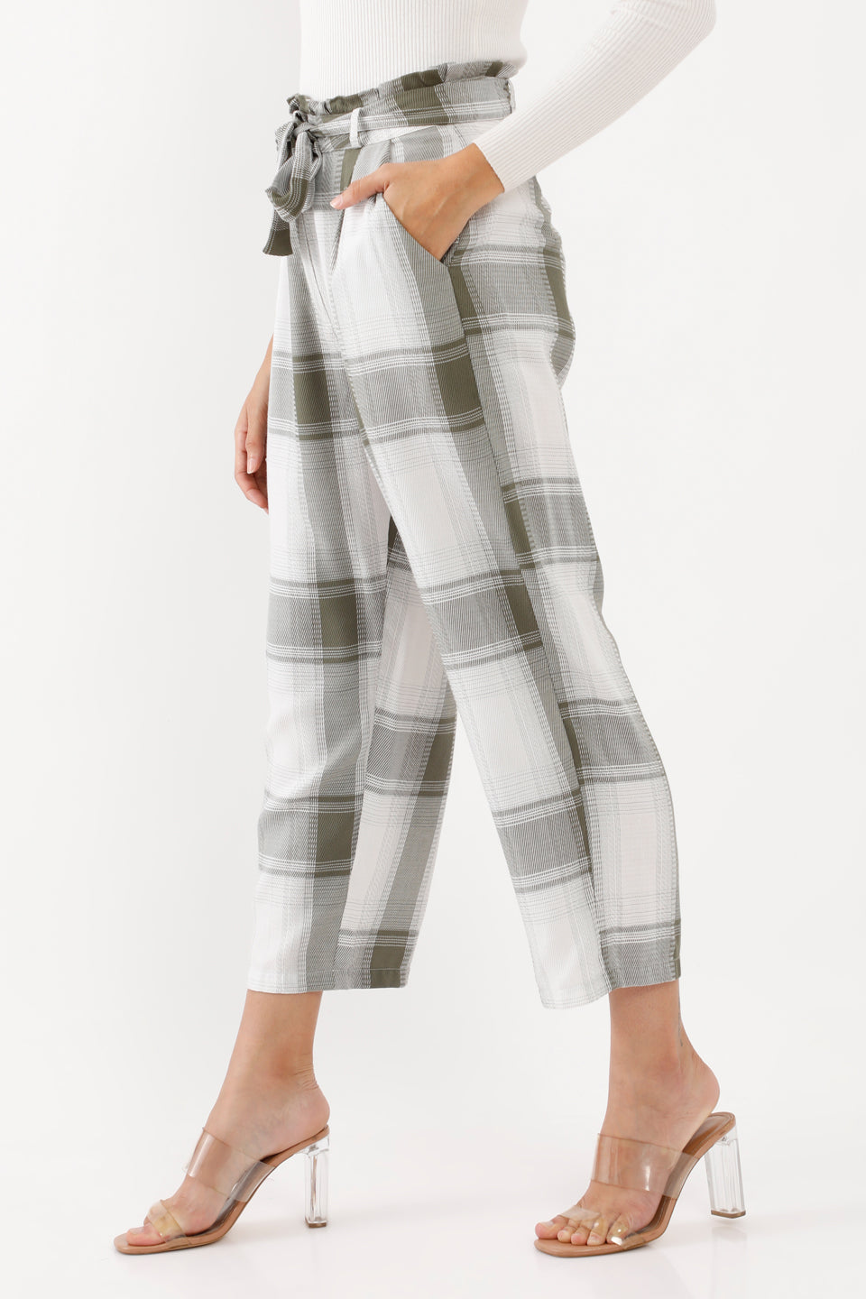 Green Checked Trouser