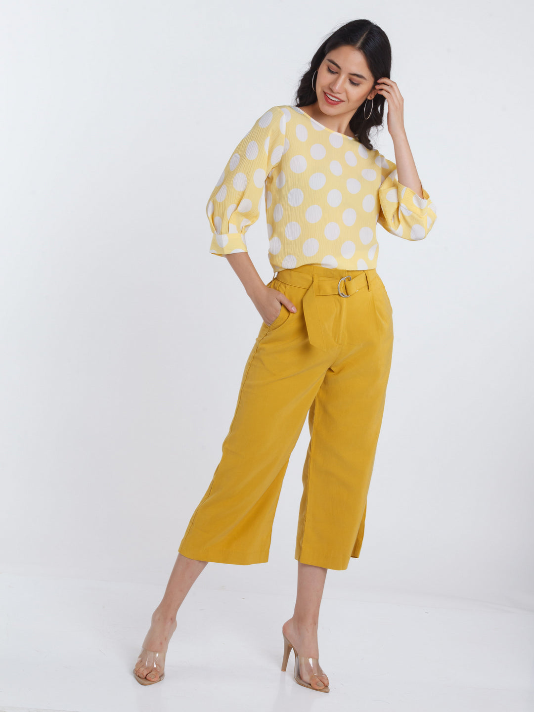 Mustard Solid Culottes