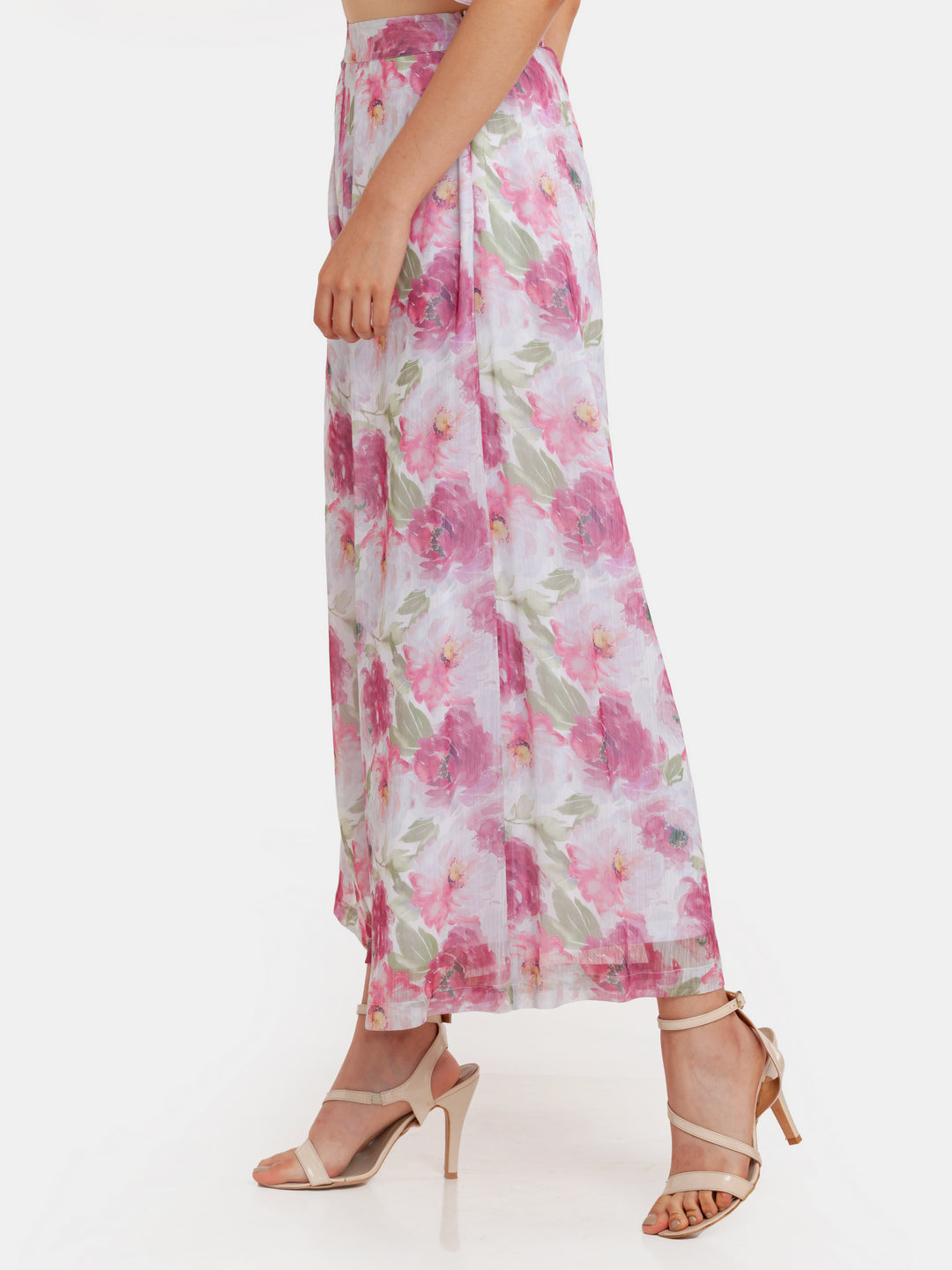 Off White Printed Wide Leg Trouser