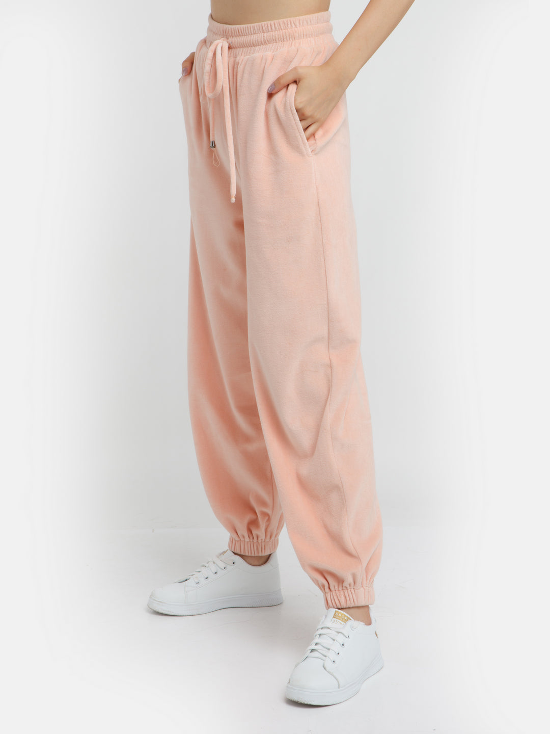 Pink Solid Joggers