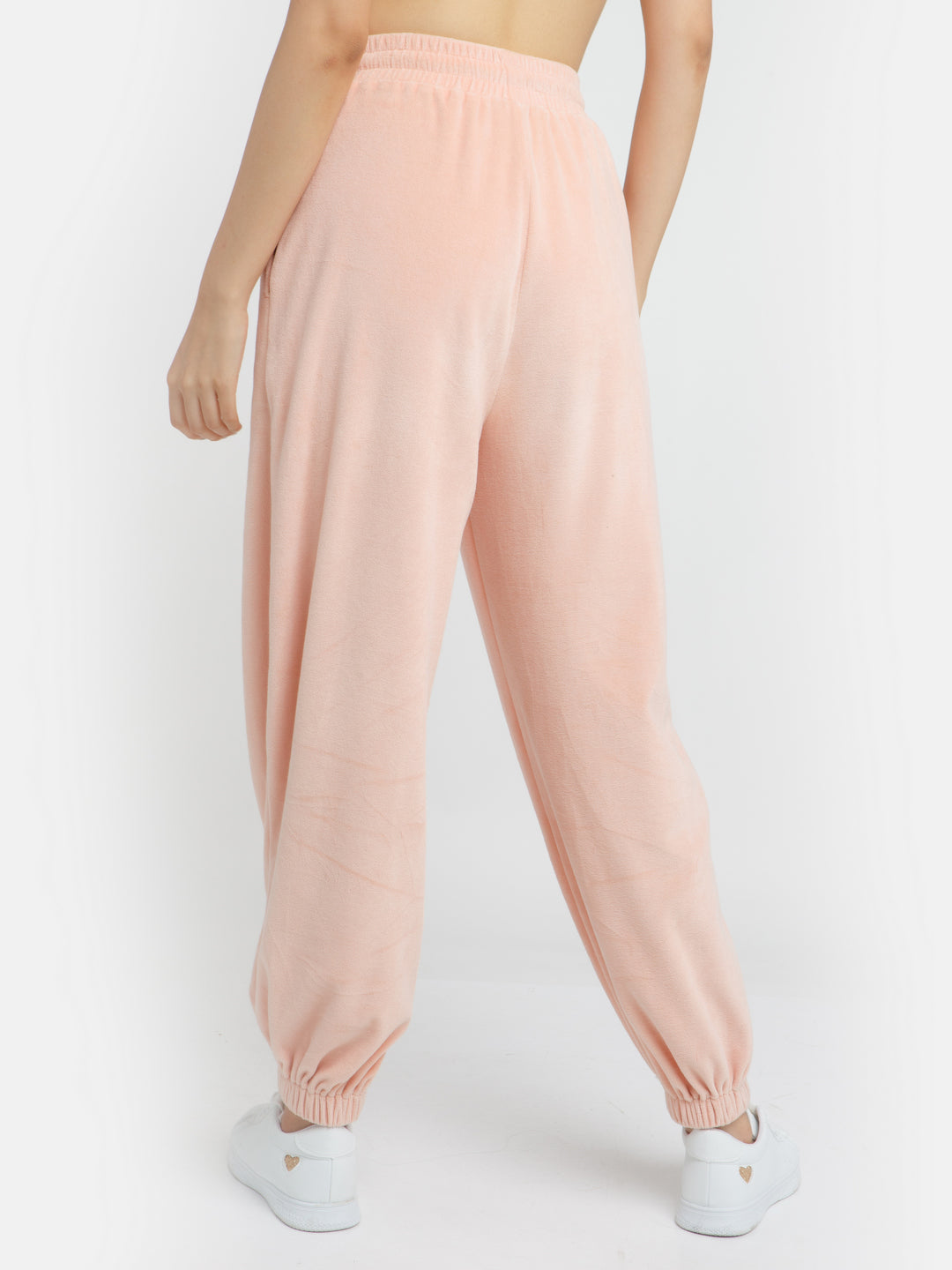 Pink Solid Joggers