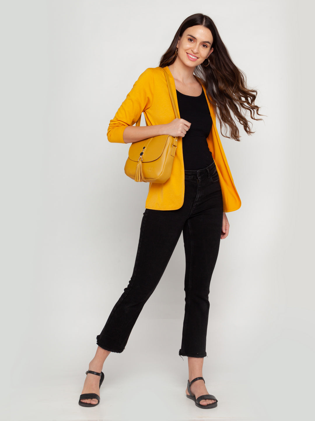 Mustard Solid Shrug