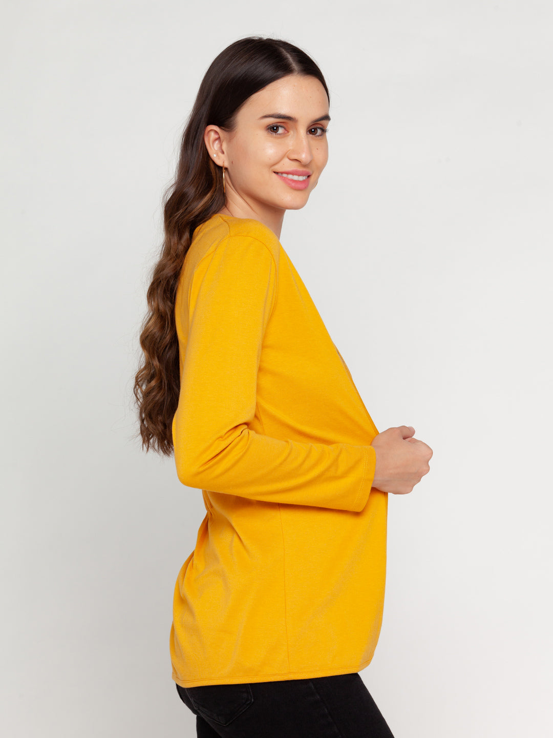 Mustard Solid Shrug