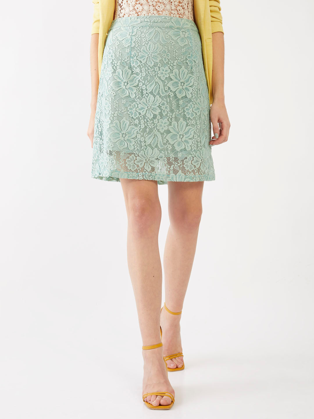 Green Lace Skirt