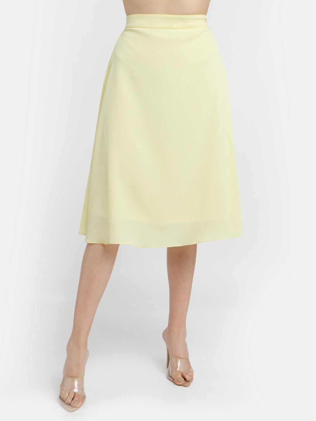 Yellow Solid Skirt