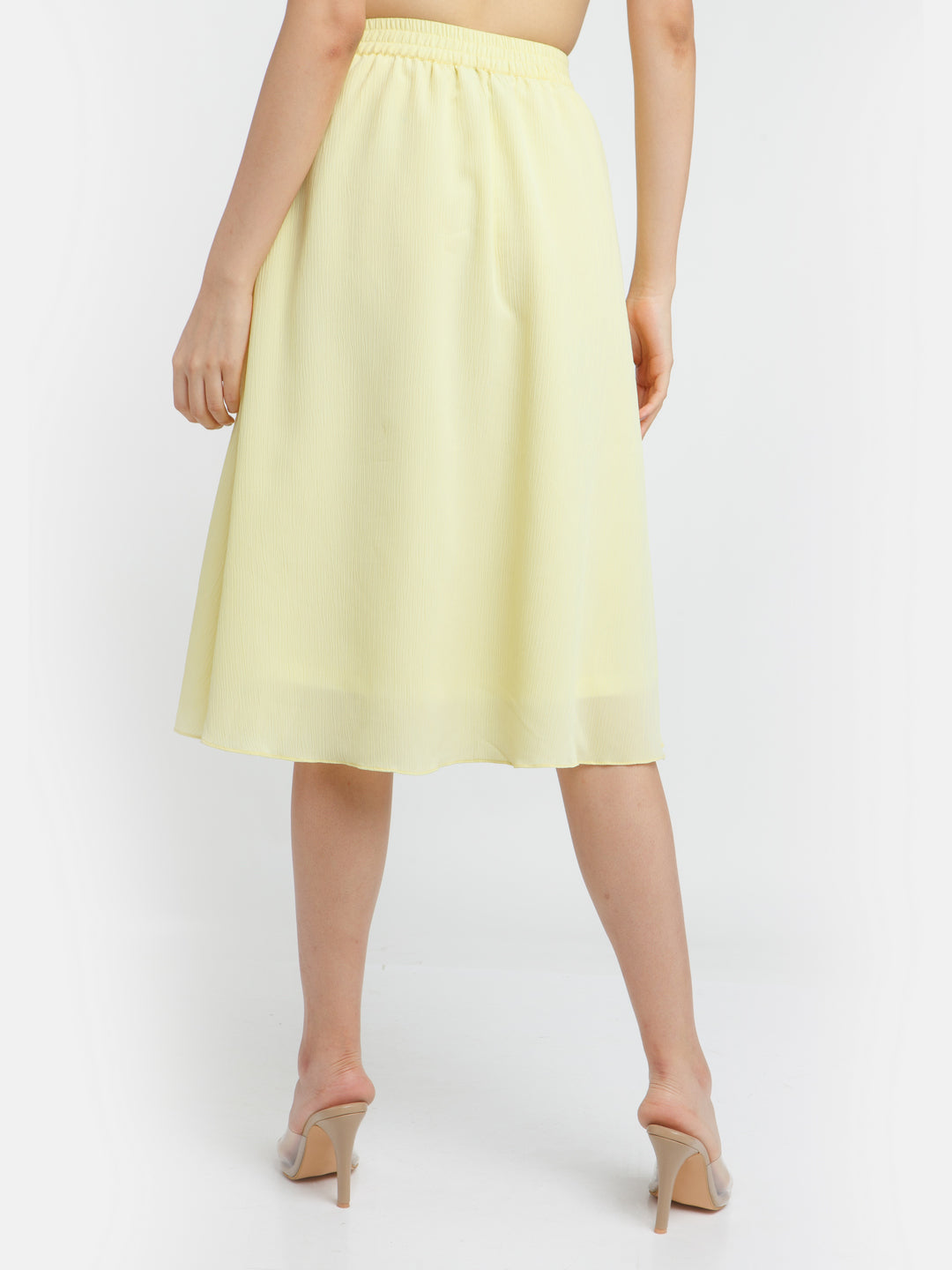 Yellow Solid Skirt