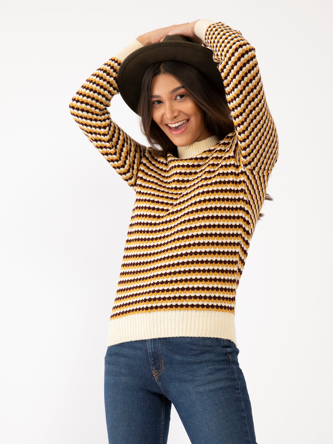 Multicolored Jacquard Sweater