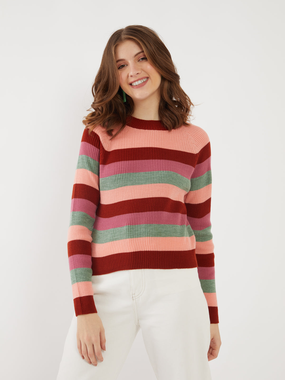 Multicolored Striped  Sweater