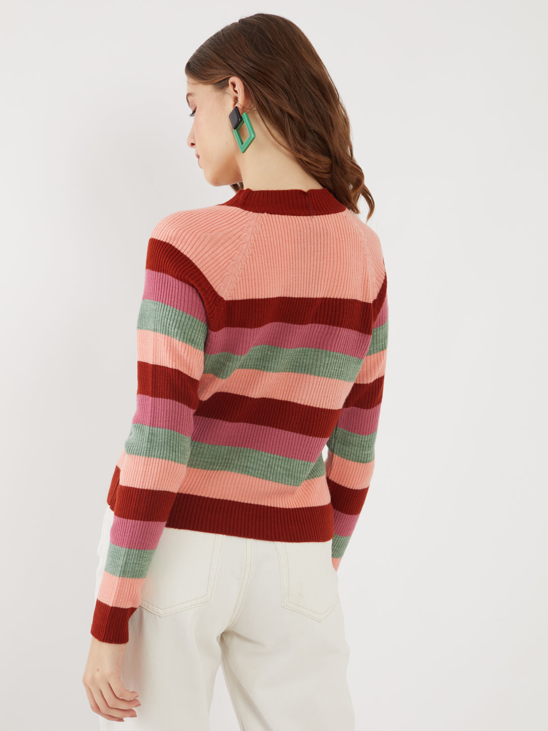 Multicolored Striped  Sweater