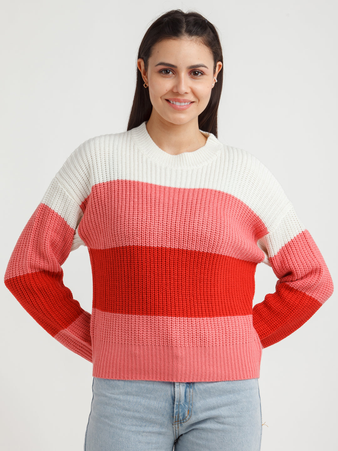 Multi Color Striped Sweater