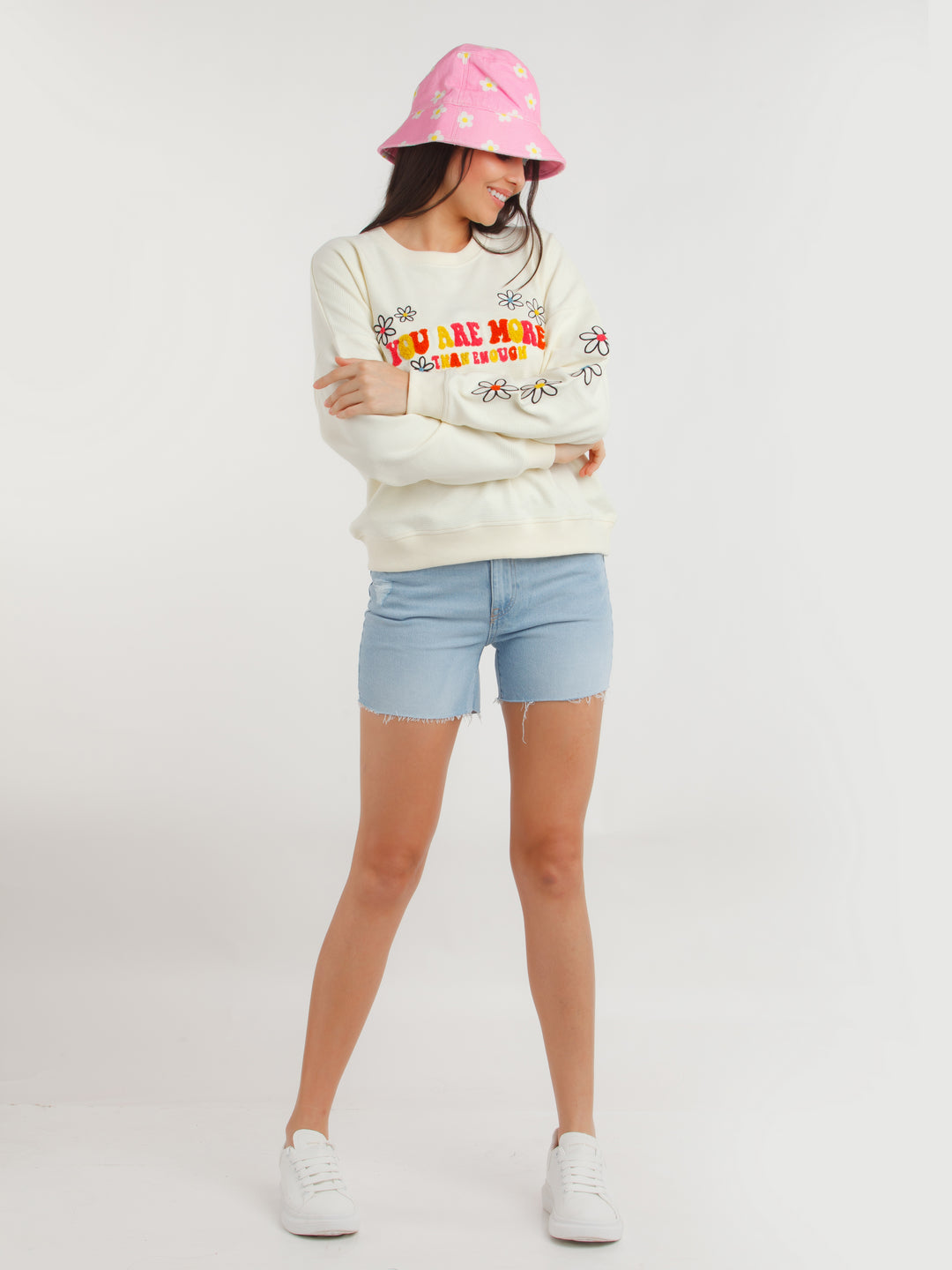 Off White Printed Sweatshirt