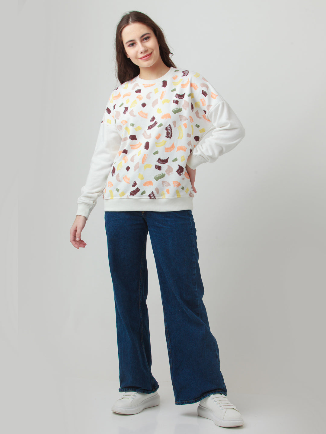 Multicolor Printed Sweatshirt