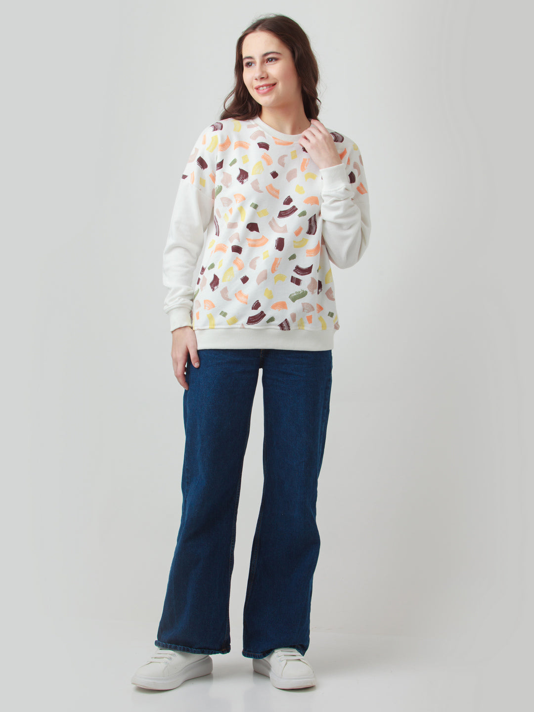 Multicolor Printed Sweatshirt