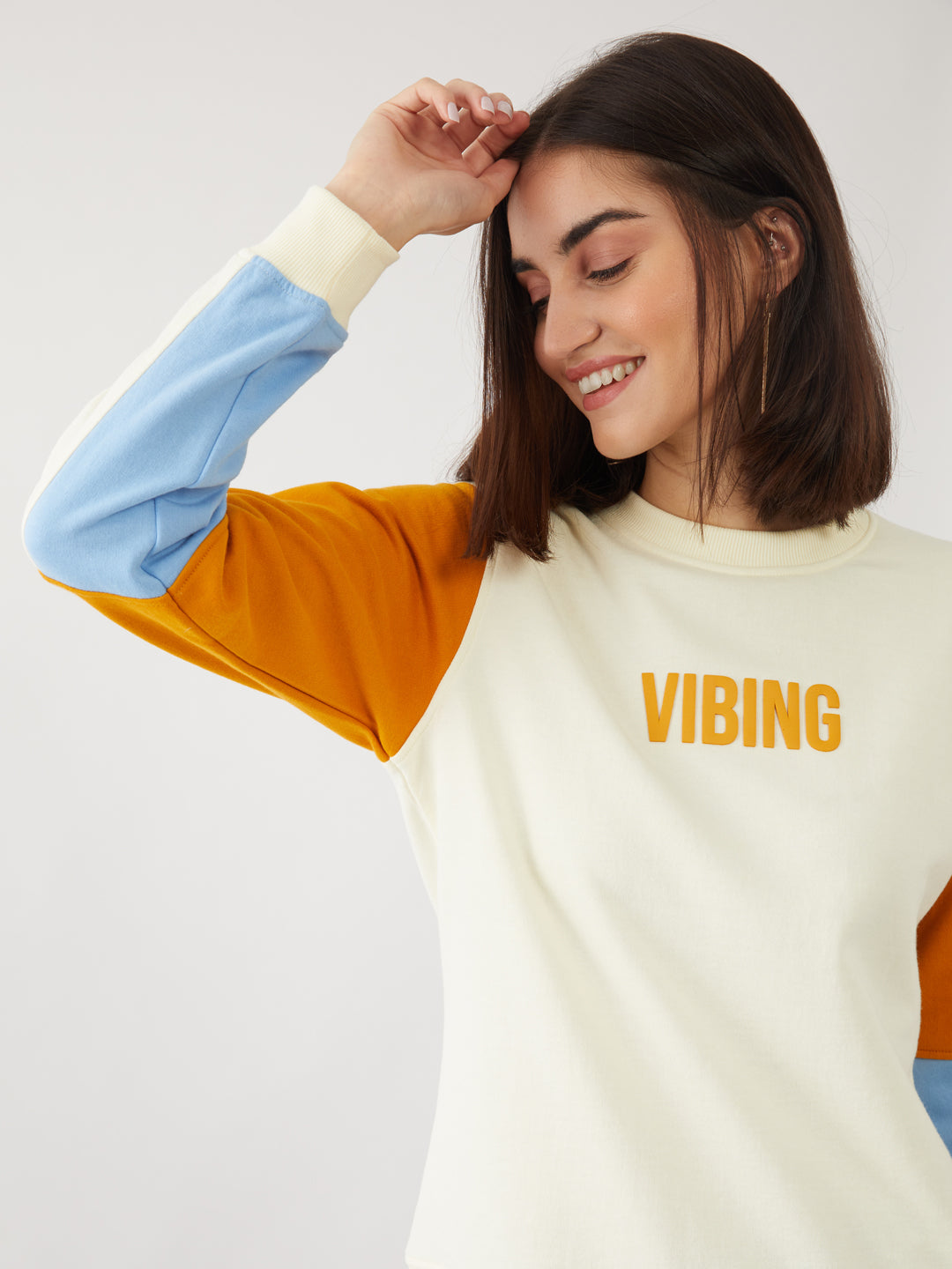White Printed Sweatshirt