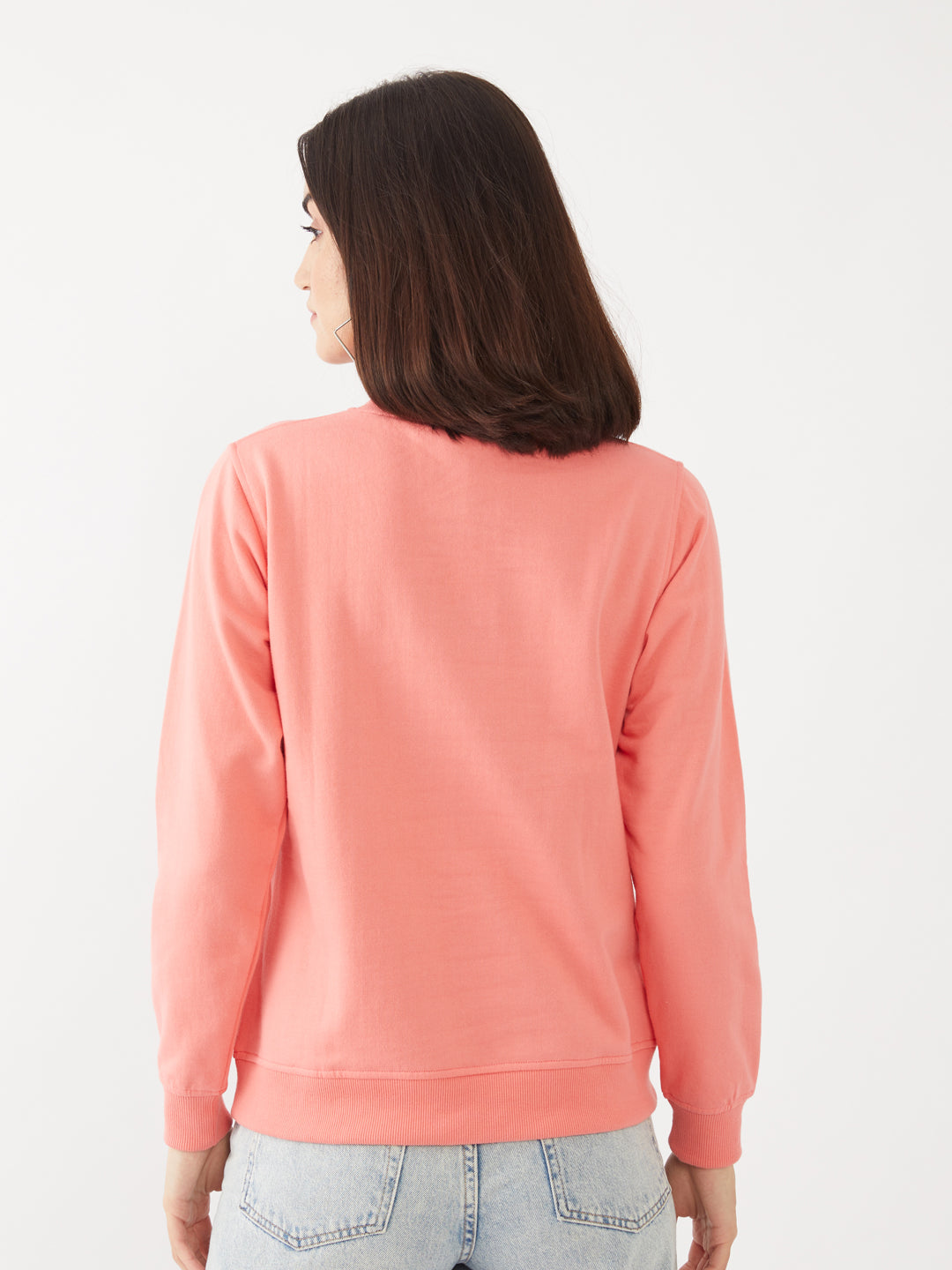 Pink Printed Sweatshirt