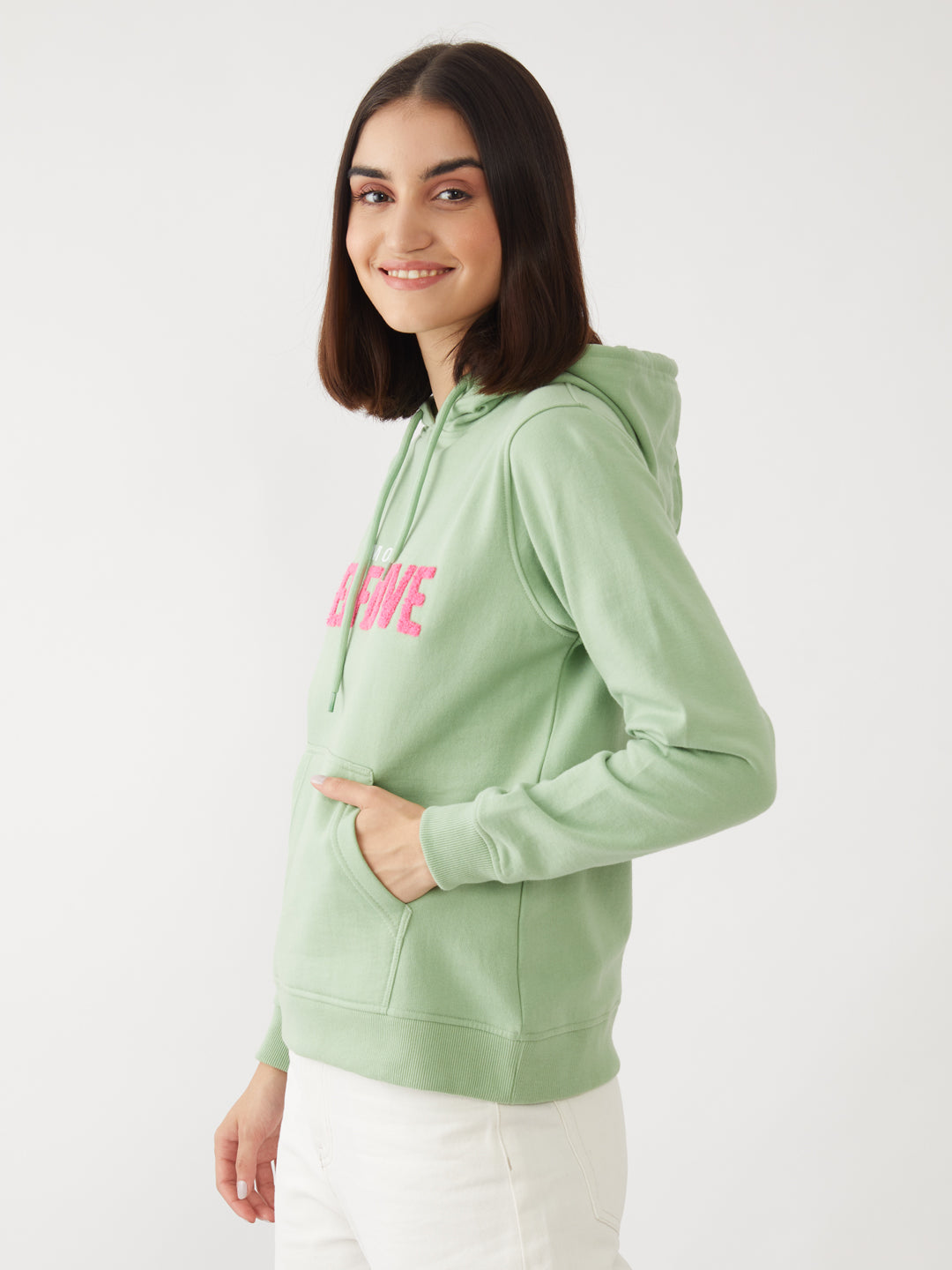 Green Printed Sweatshirt