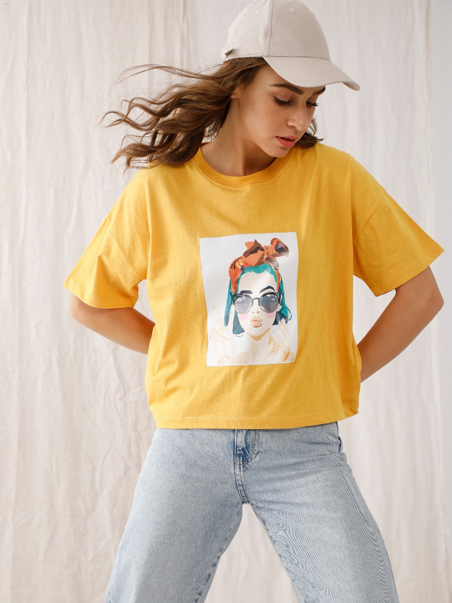 Yellow Graphic T-Shirt