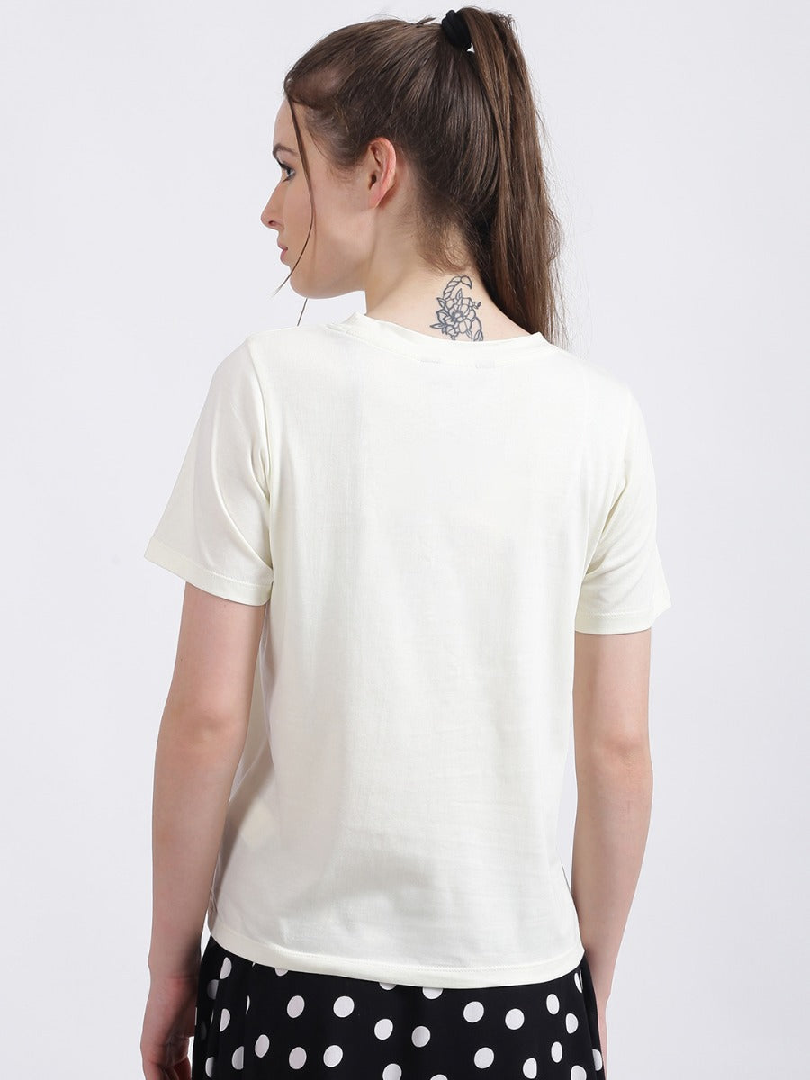 White Graphic Regular T-Shirt