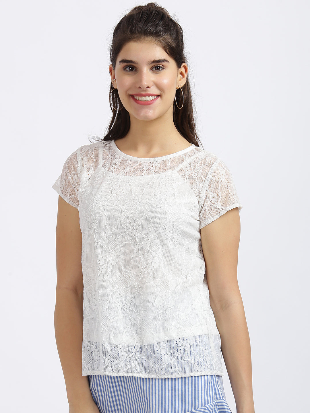 White Lace Top