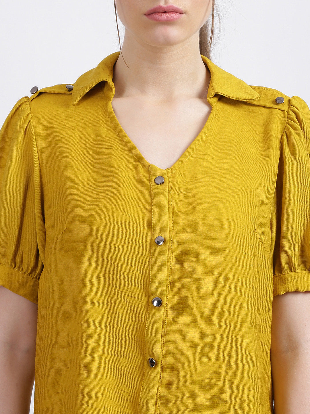 Mustard Solid Regular Top