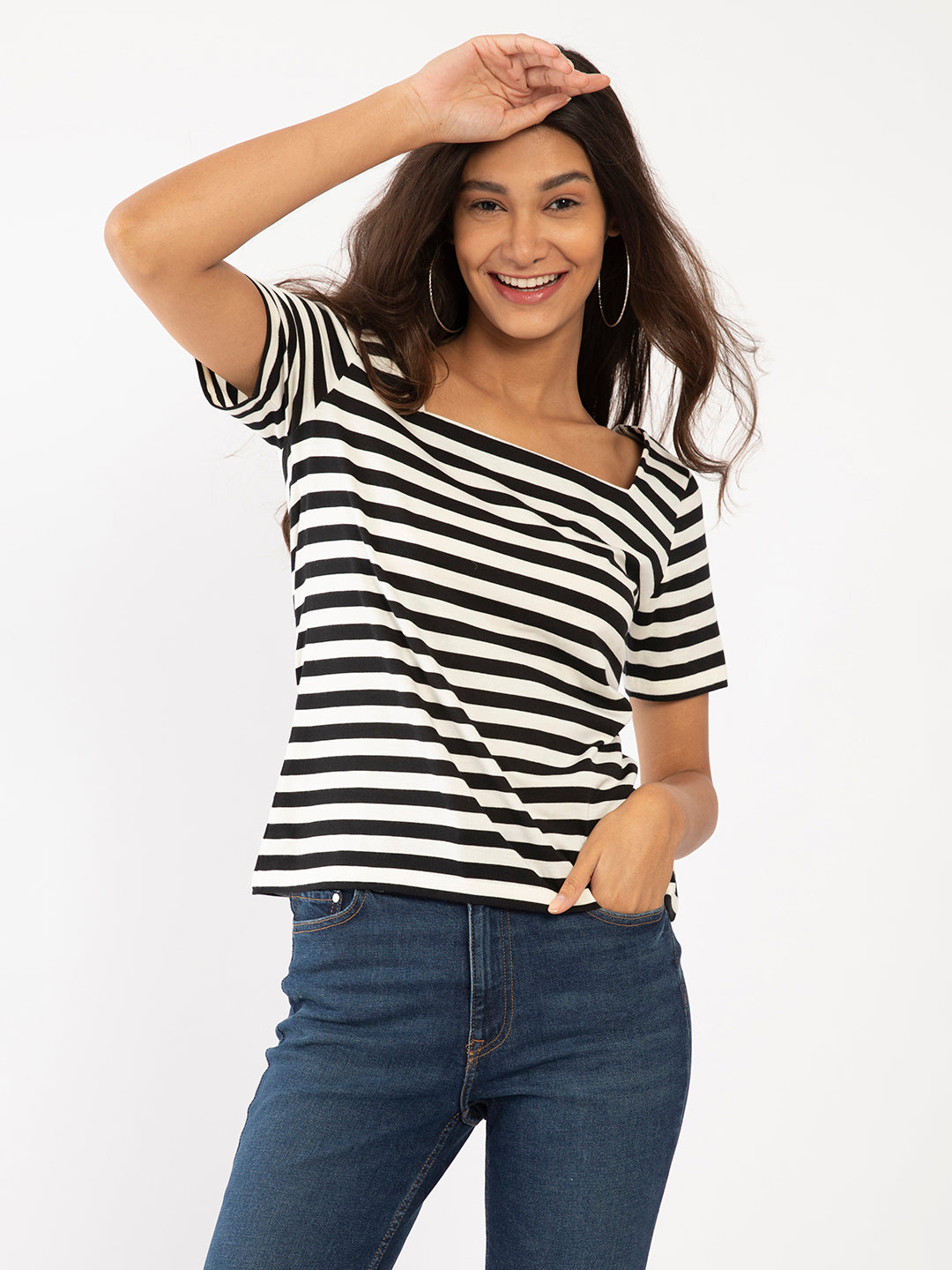 Multi Colored Striped Top